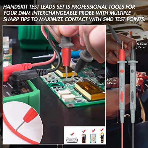 Electrical Multimeter Test Leads Set with Alligator Clips DM-0509 - Test Hook