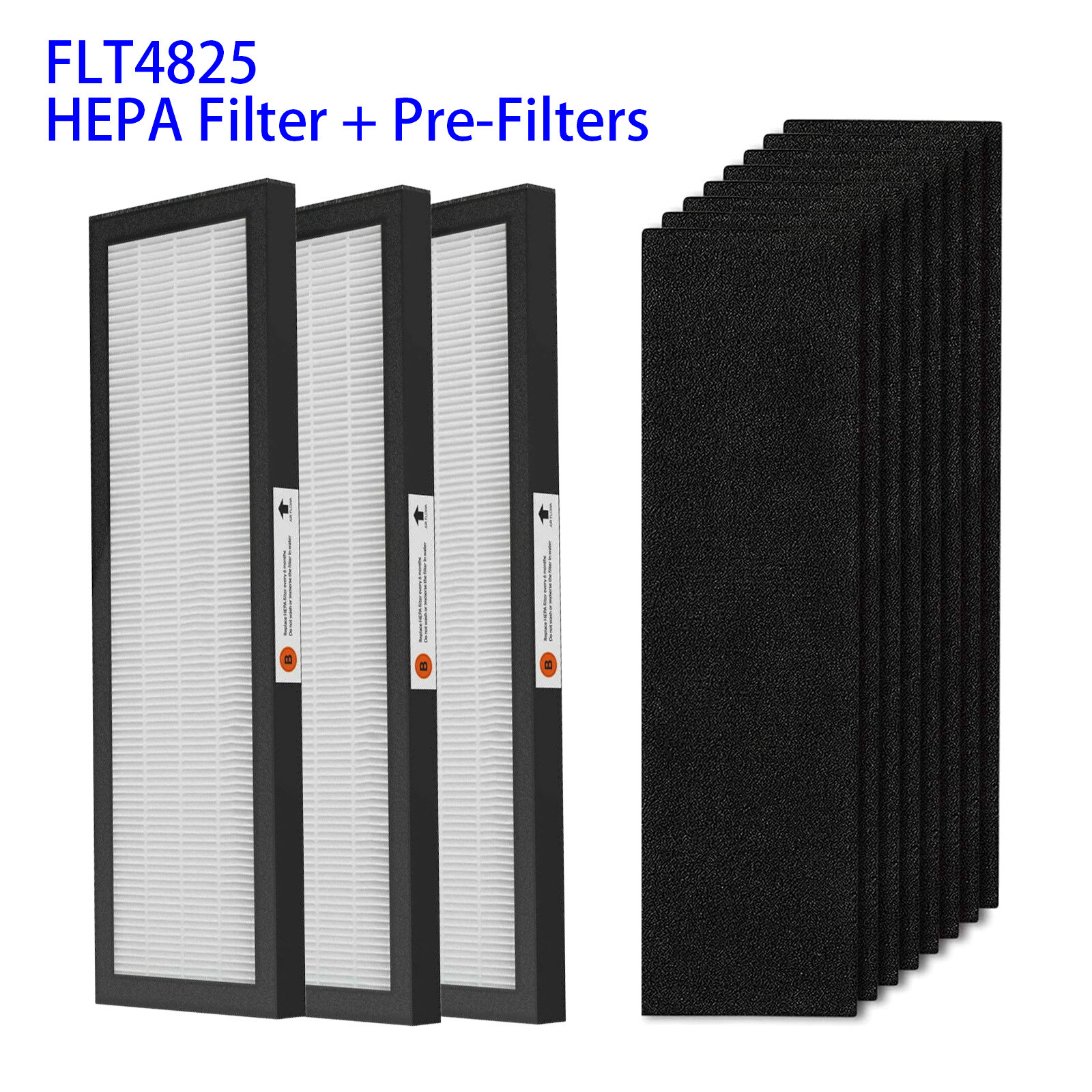 HEPA Filter B Replacement for GermGuardian FLT4825 FLT-4850 AC4800 Series