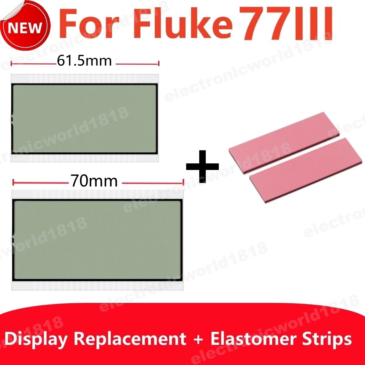 Screen For Fluke 77III 77-3 Digital Multimeter Display Replacement Parts NEW