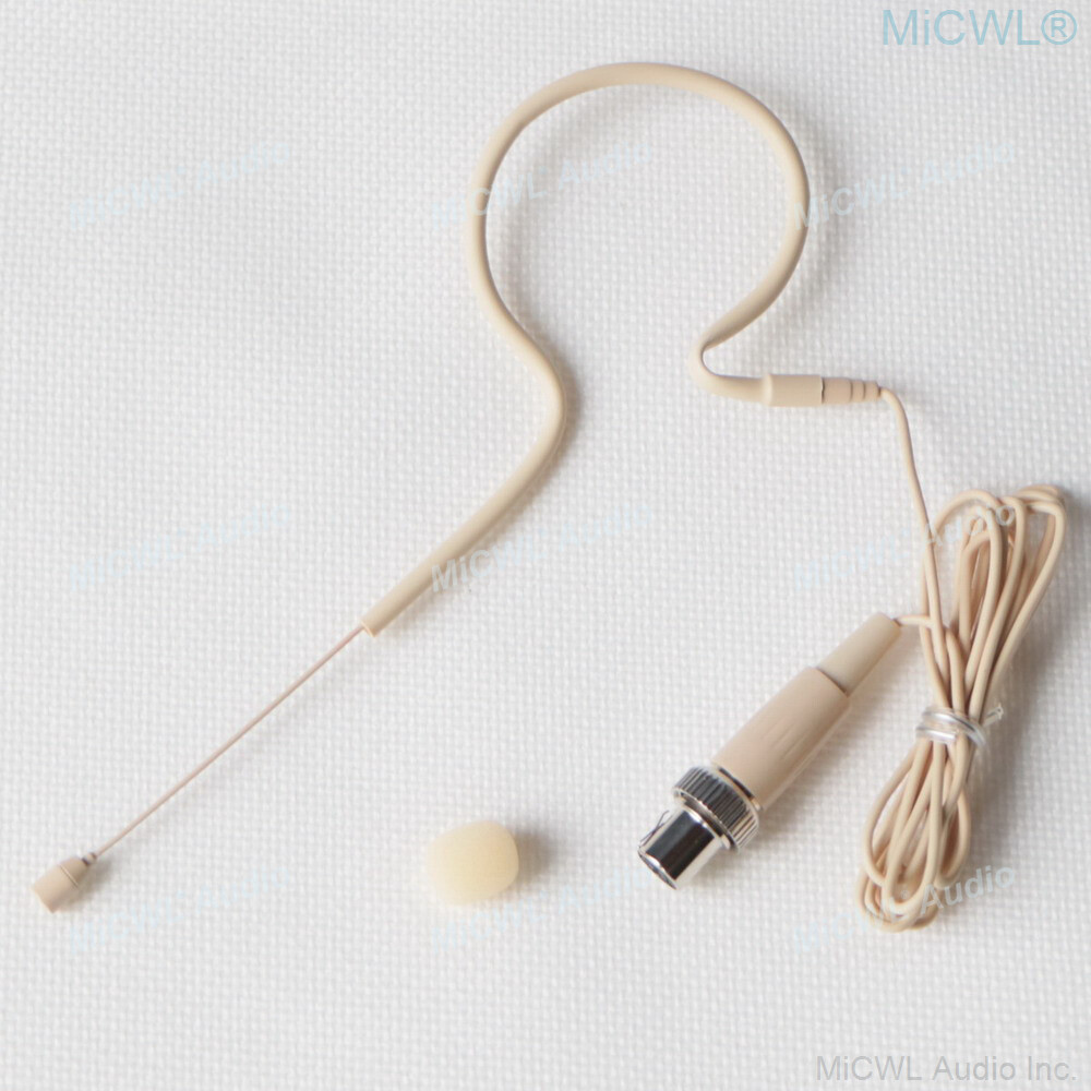 Omnidirectional Headset Microphone For MiPro Wireless Transmitter Single Ear Mic