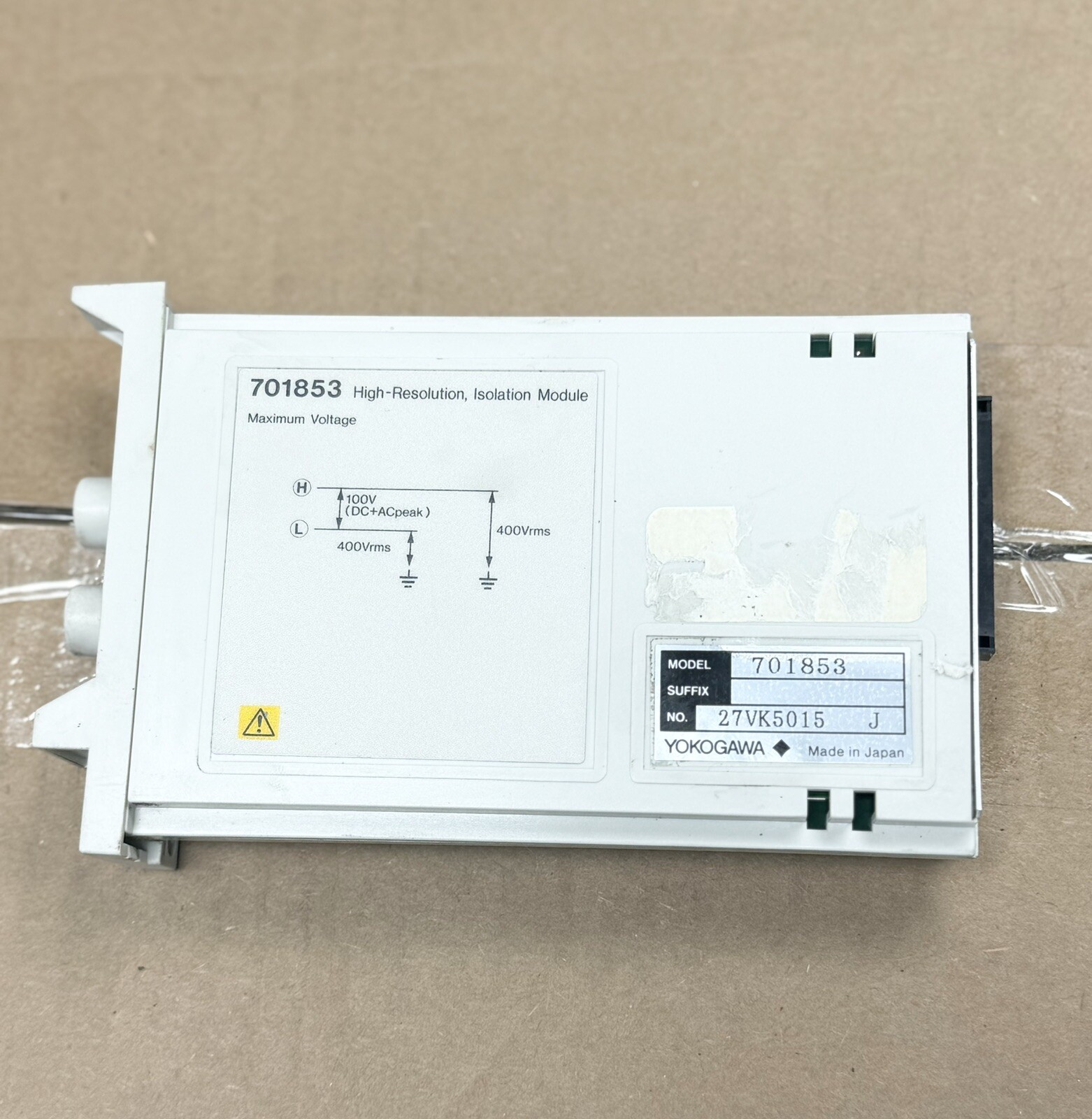 Used - Yokogawa 701853 High-Resolution Isolation Module For DL708 Digital Scope
