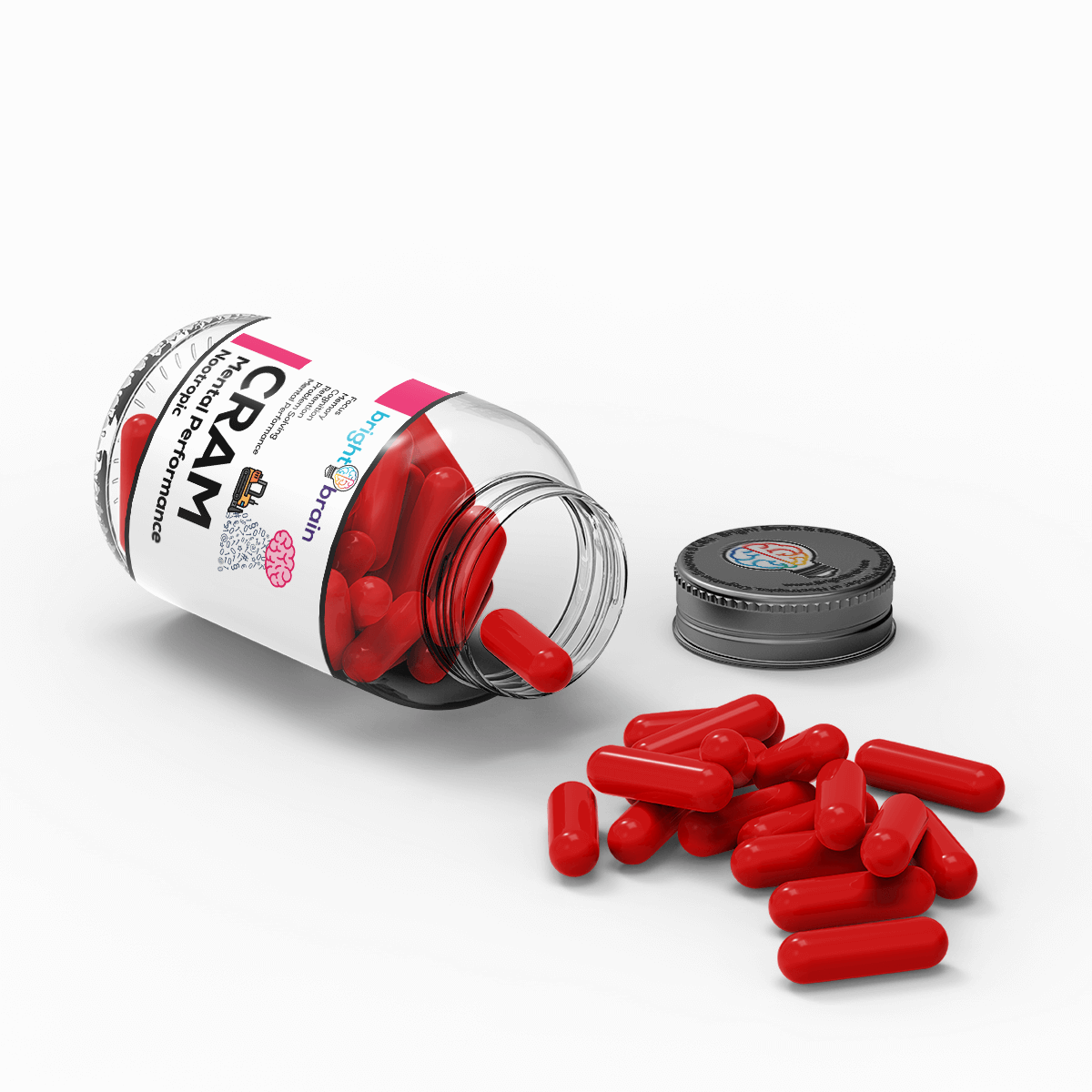 Bright Brain Cram | Award Winning Nootropic Supplement For Cramming, studying +