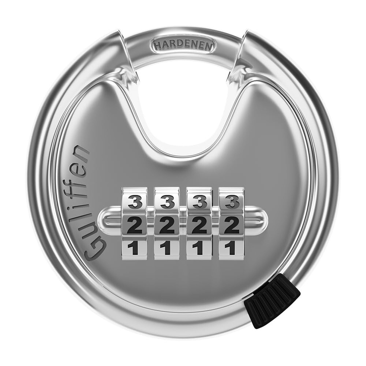 Discus Padlock Combination,Heavy Duty Stainless Steel Disc Combination Lock f...