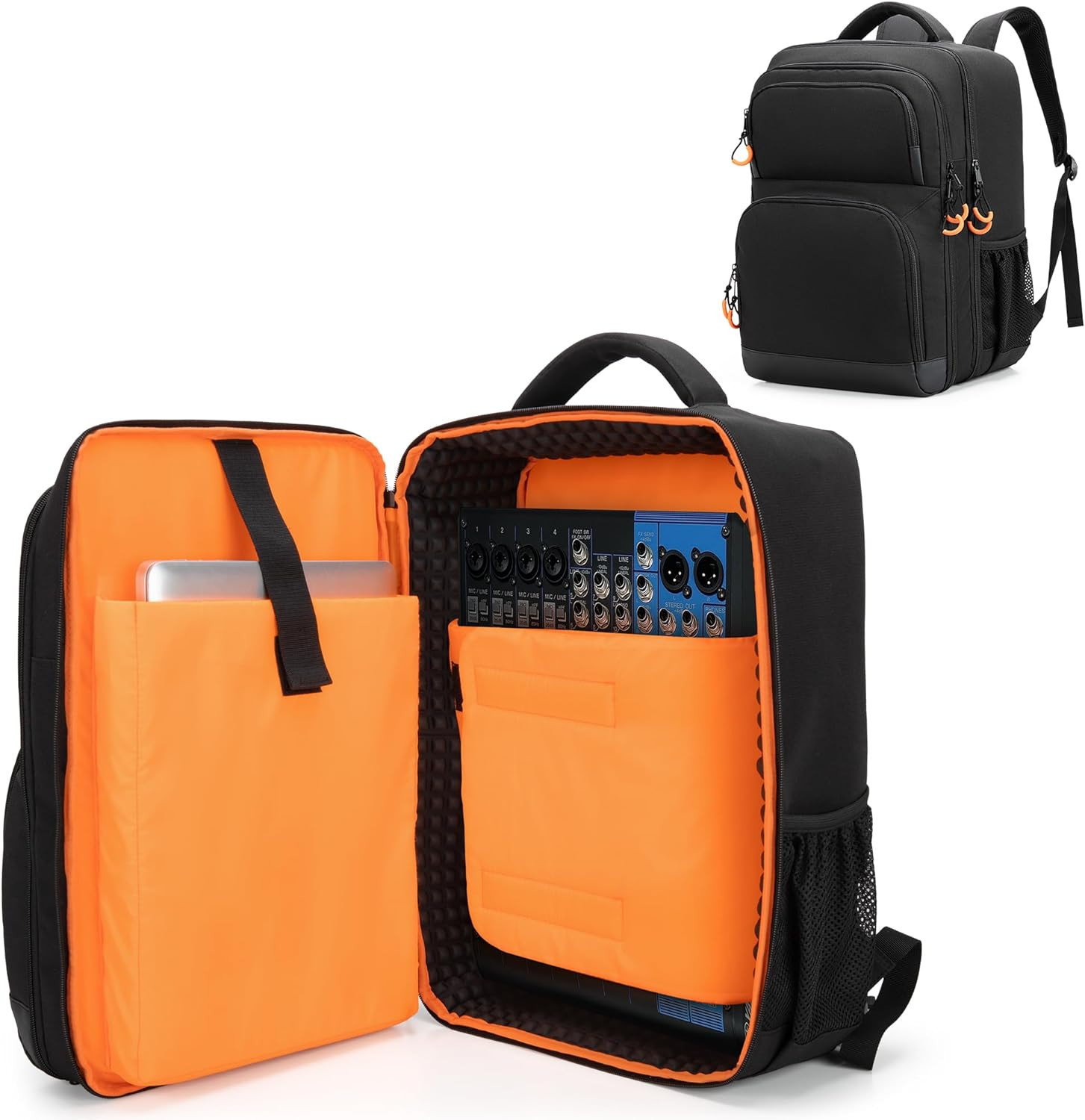 DJ Mixer Case Compatible with Behringer Q1202USB / Mackie Profx8V2 / Yamaha MG10