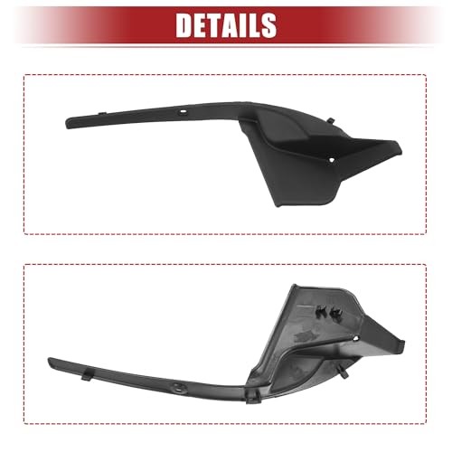 Front Windshield Wiper Cowl Cover Extension Trim - Plastic Panel - Front Cowling
