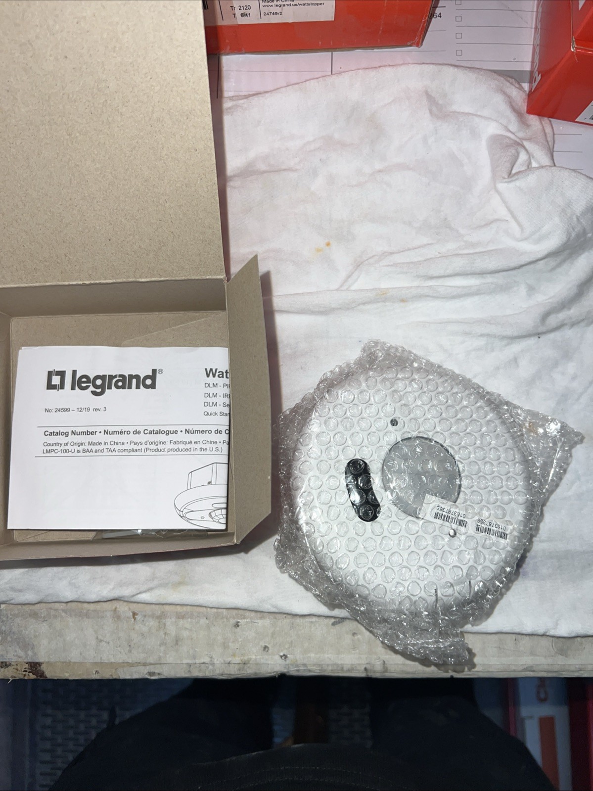 New Legrand Wattstopper LMPC-100 DLM PIR Occupancy Sensor Ceiling Mount
