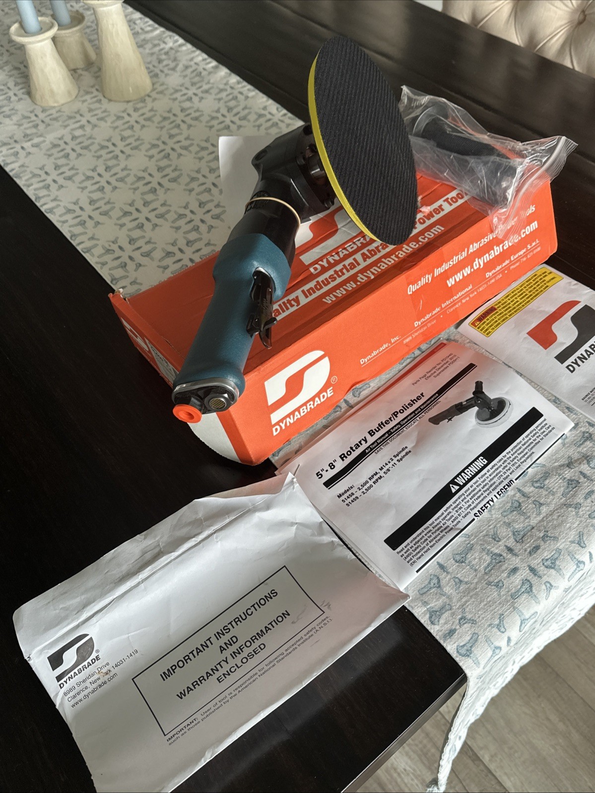 Dynabrade Model 51459 8” Buffer / Polisher - 2,500 RPM