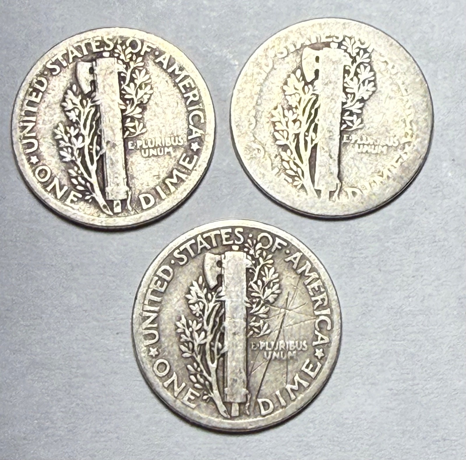 Nice collection of 1920s consecutively dated mercury dimes