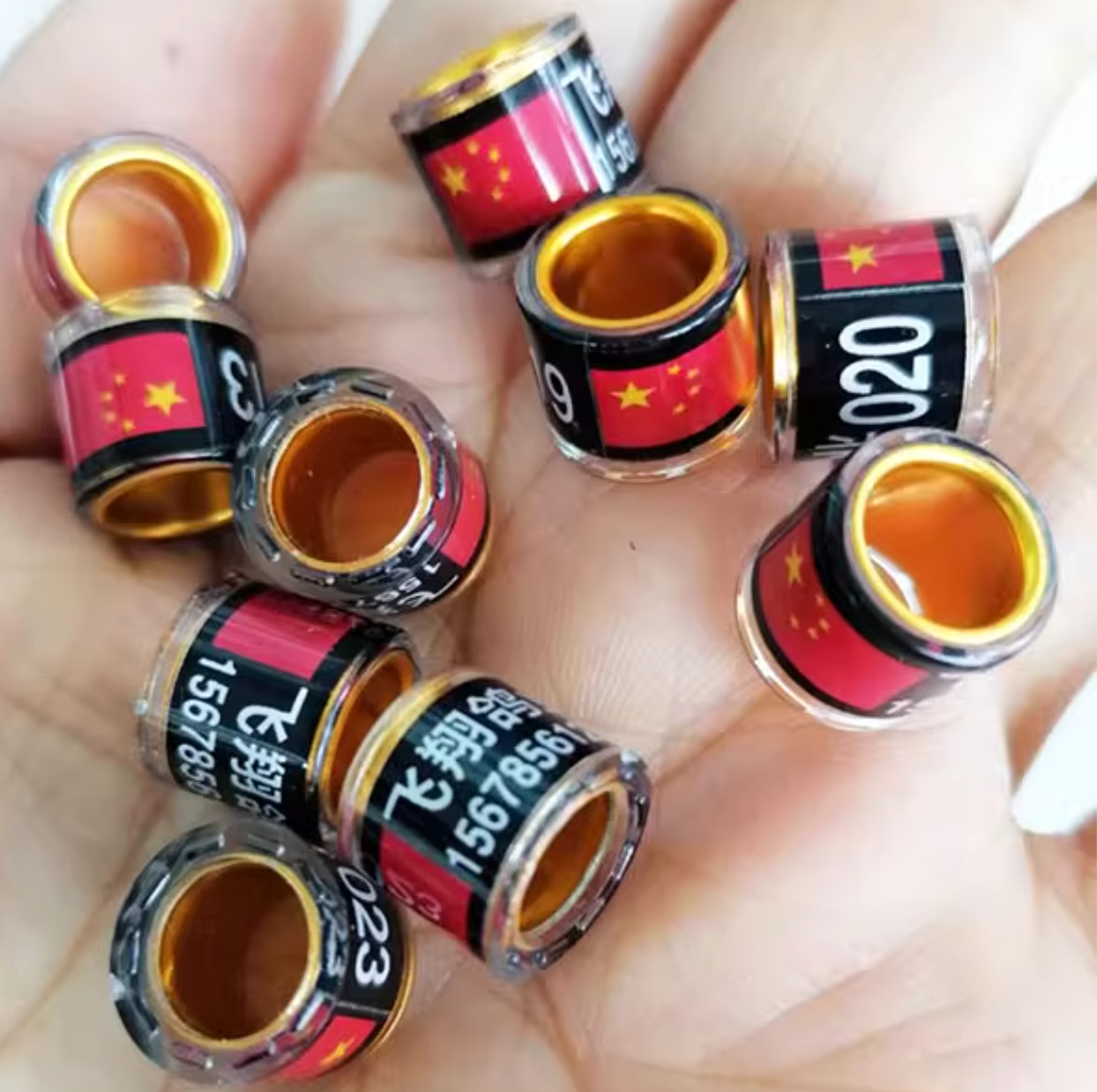 Custom Pigeon Bands | Plastic & Aluminum Rings | 8mm Closed Leg Bands