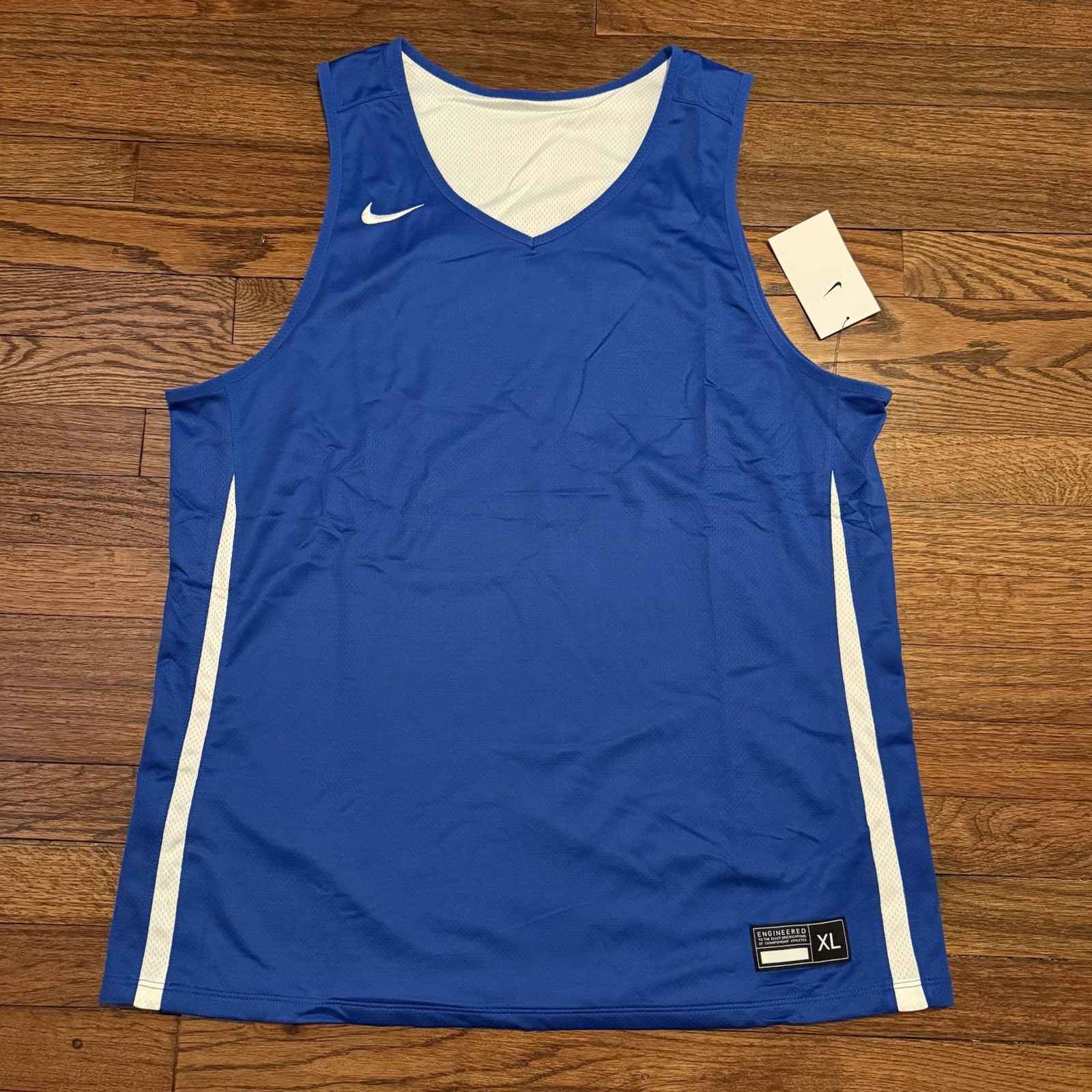 Nike Reversible Basketball Jersey Blue White Mesh Tank Men’s XL DN5212-494 NWT