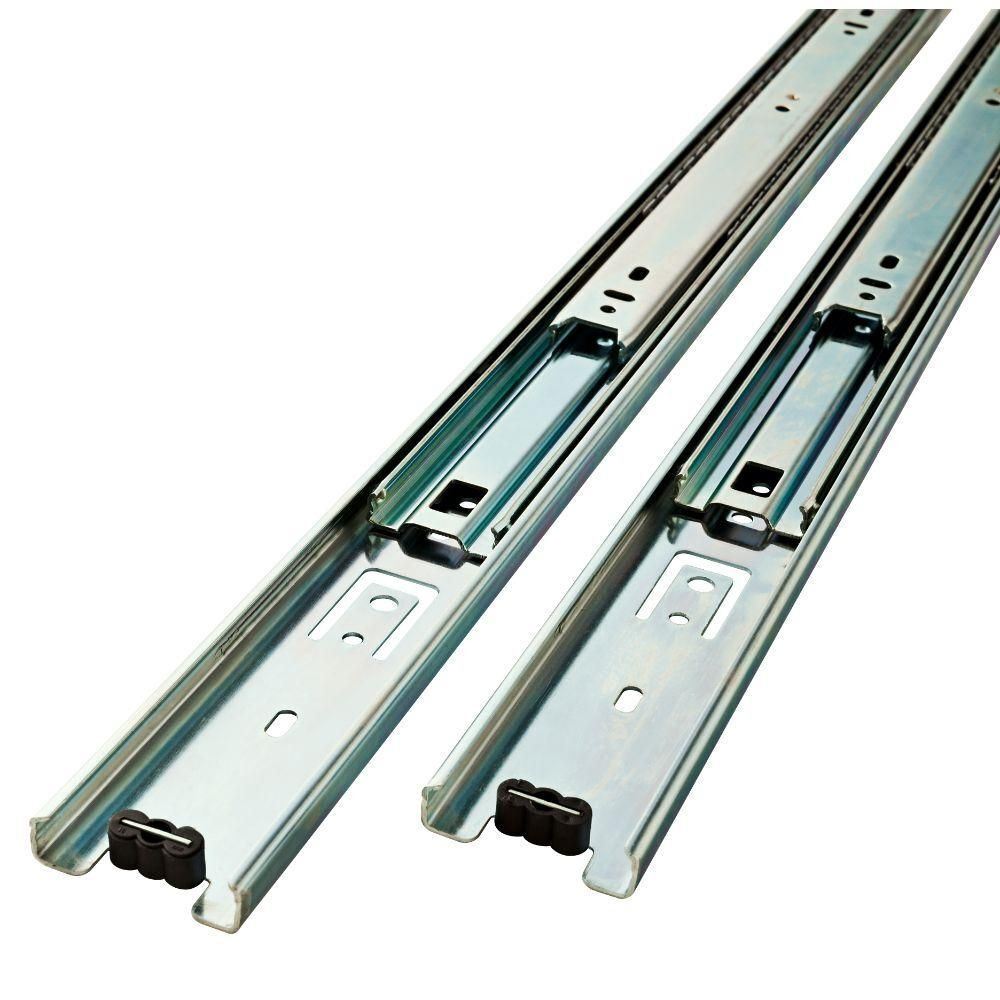 100 Pound Drawer Slide - 22" - Quantum Full Extension (D806C22-ZP-C7)