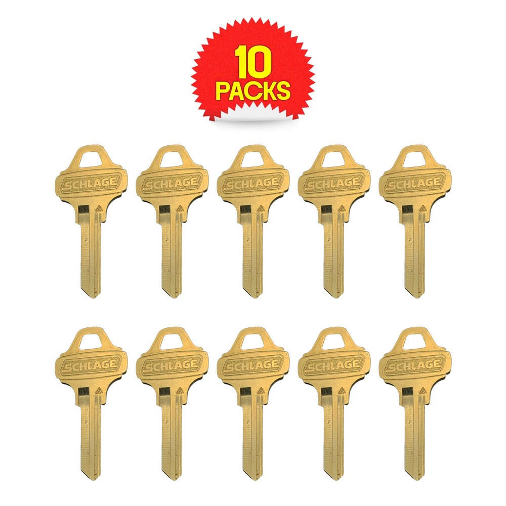 C123 Key Blank 6-Pin Brass