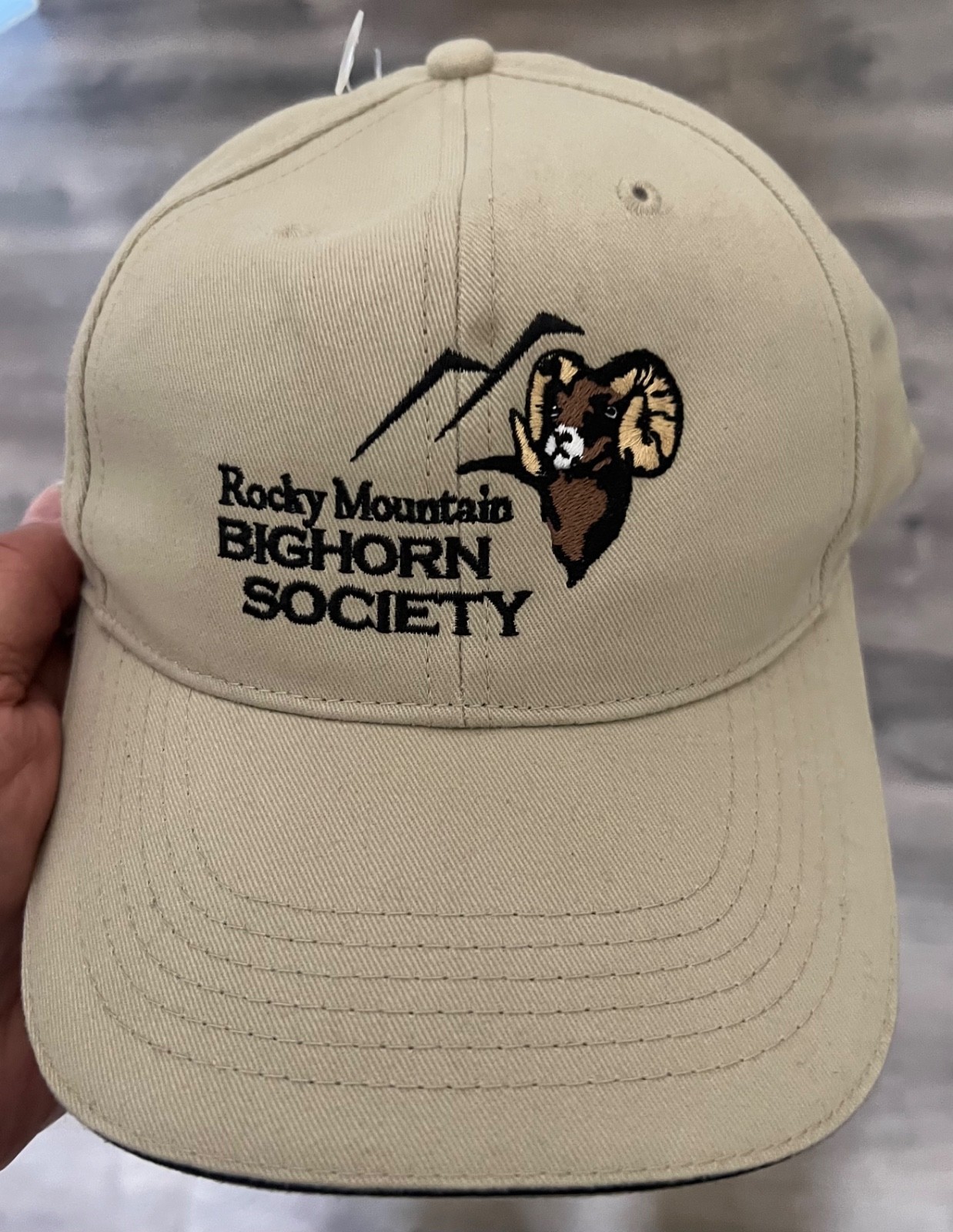ROCKY MOUNTAIN BIGHORN SOCIETY Baseball Hat Cap BIG HORN SHEEP HUNTING