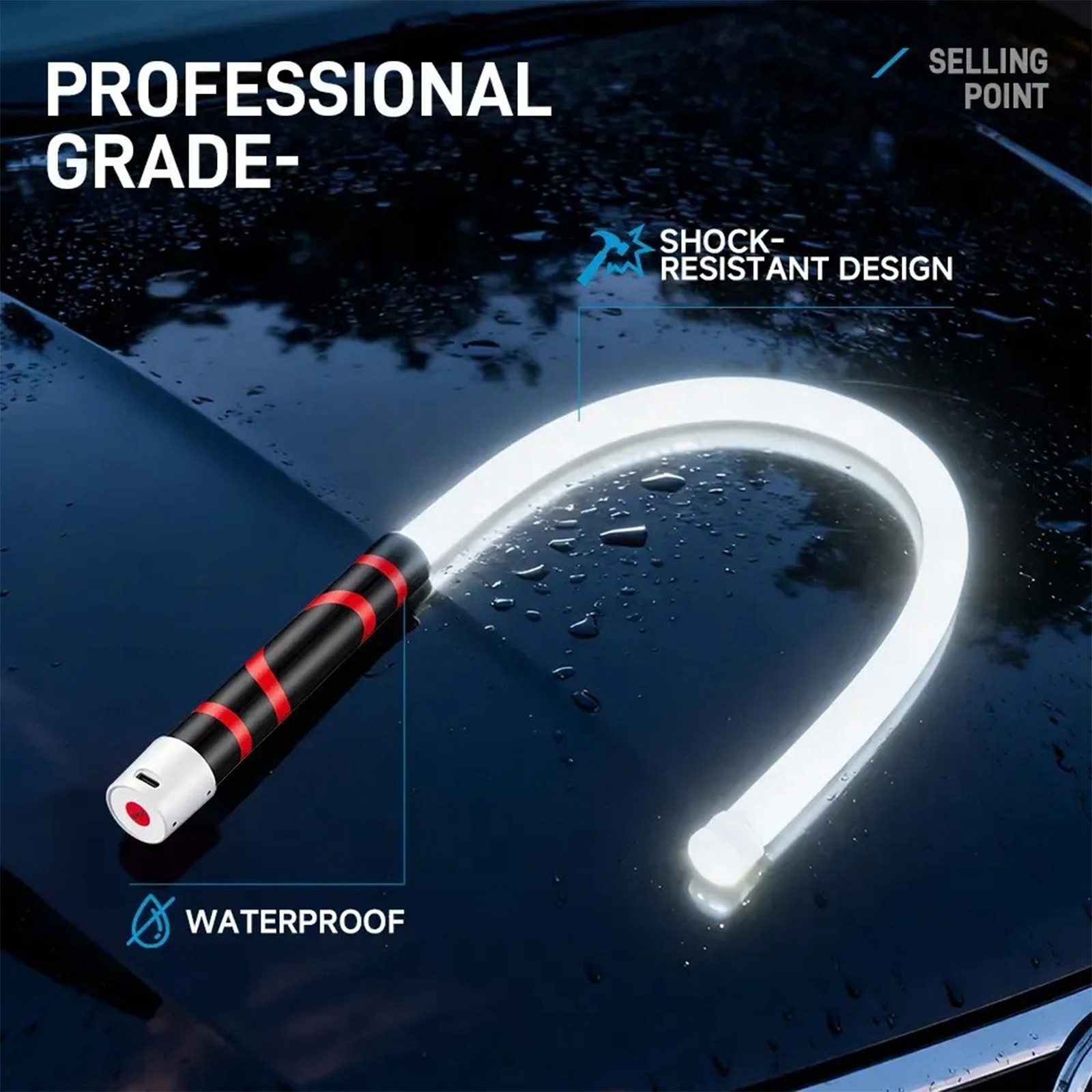 Flexible LED Flashlight Stick,Work Light with High- LED D1U47579