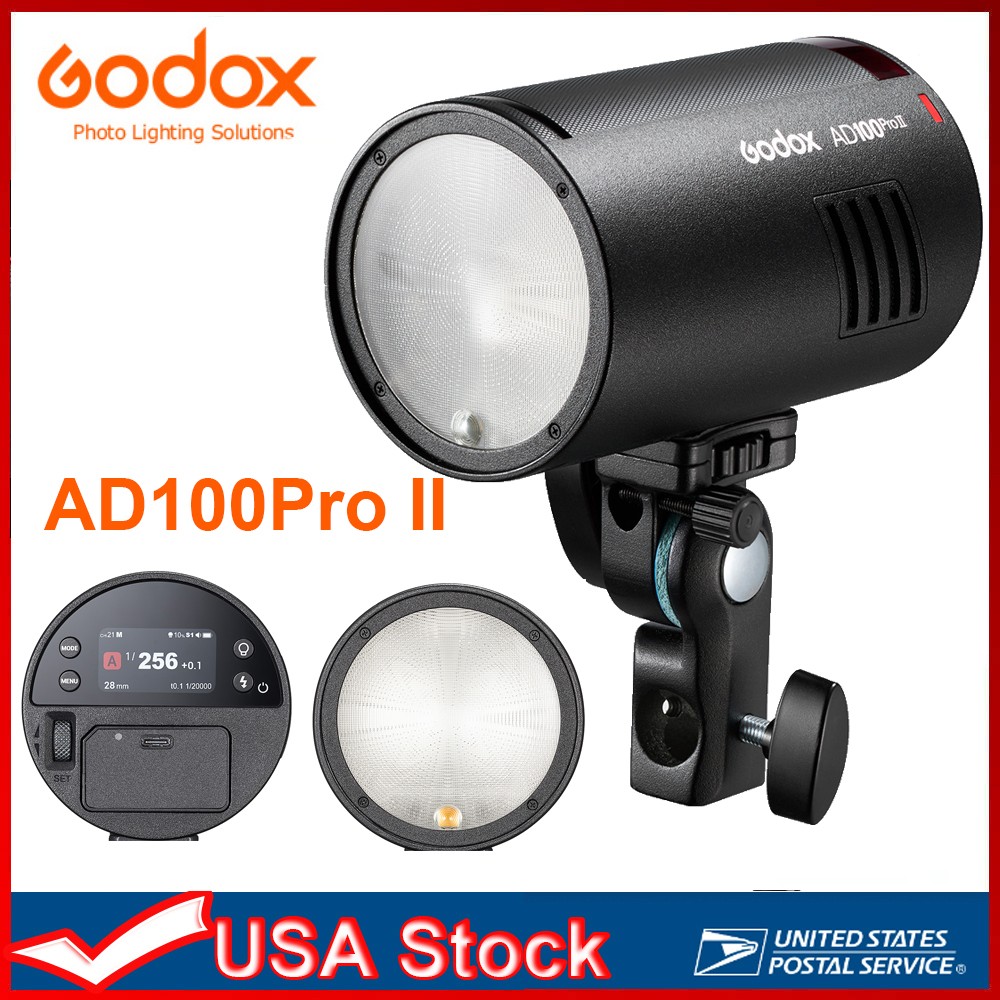 Godox AD100ProII updated 100Ws Portable Outdoor Pocket Strobe Flash Light TTL