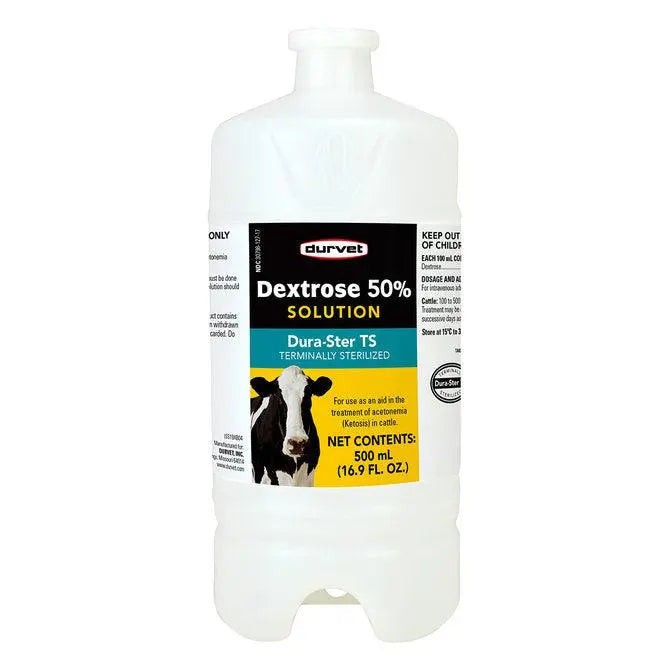 Durvet Dextrose 50% for Cattle Treatment of Ketosis 500mL