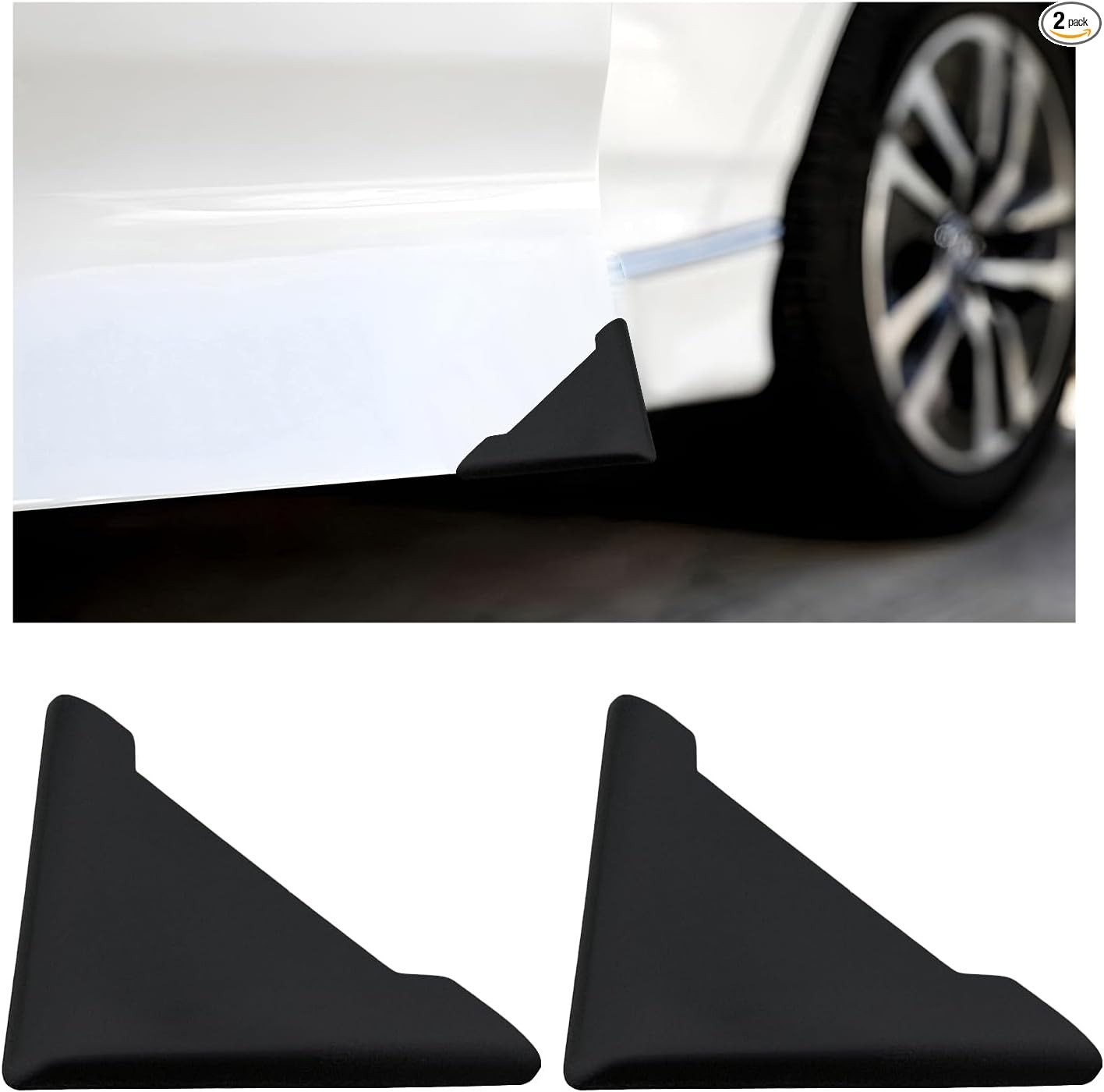 2 PCS Car Door Edge Guards, Anti-Collision Front Door Corner Cove Color: 2 PCS