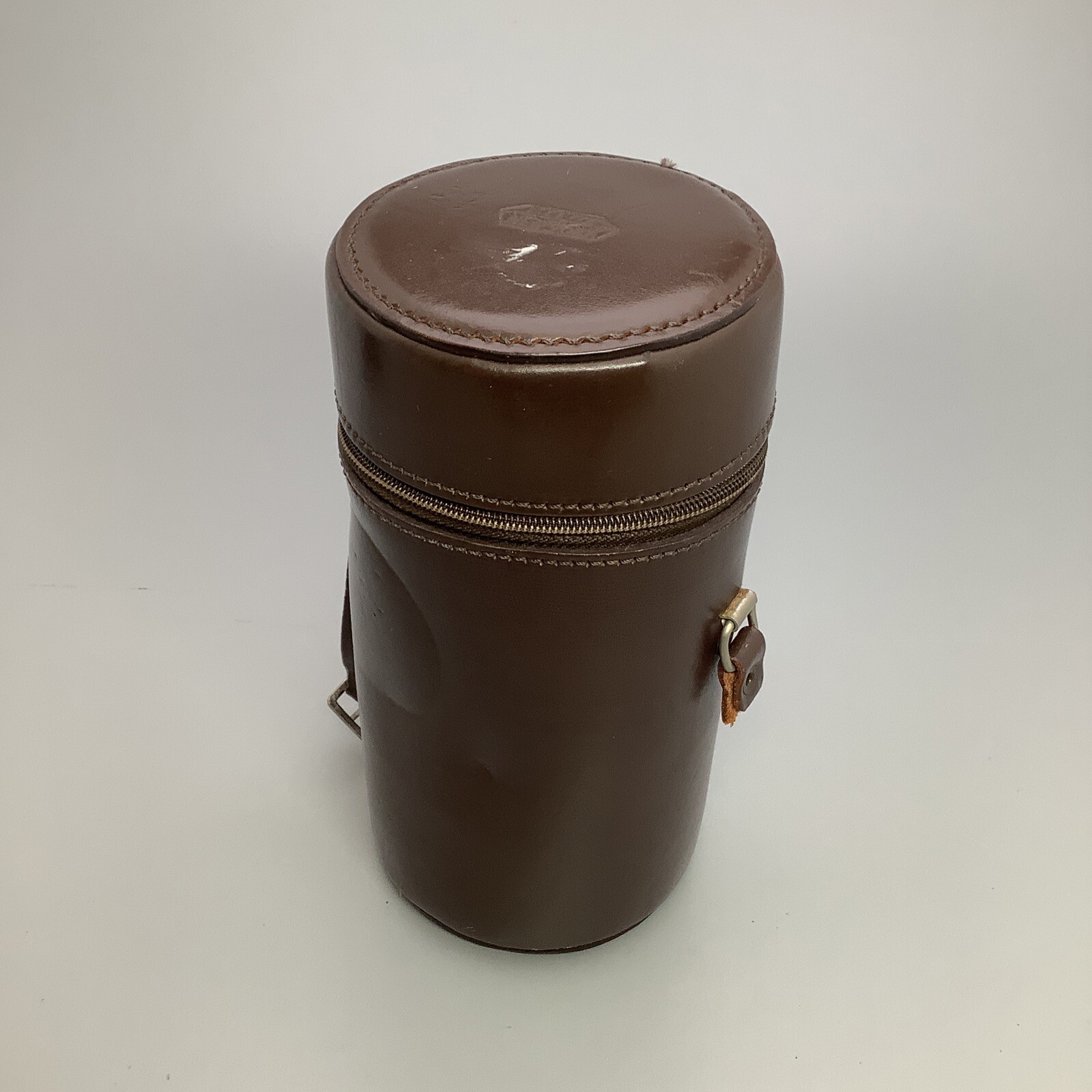 Leitz Brown Leather Lens Case #6 7.5" x 3 3/4" External Dimensions