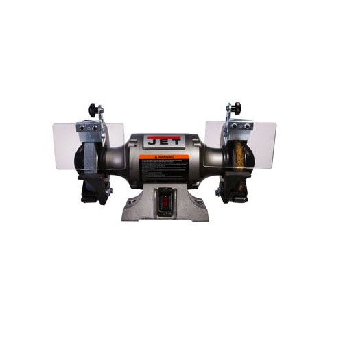 JET 577126 JBG-6W 6in Bench Grinder with Grinding Wheel and Wire Wheel