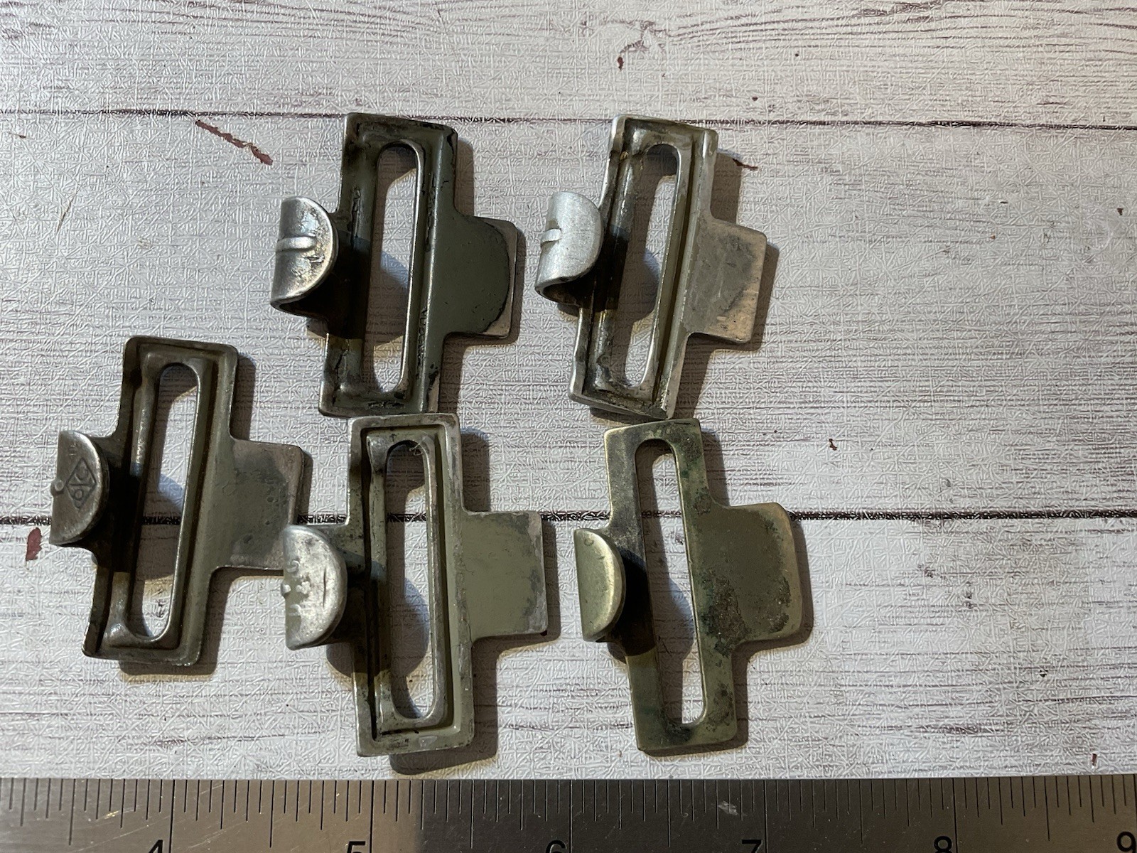 ORIGINAL WWII GERMAN BELT BUCKLE ATTACHMENT LOT OF 5