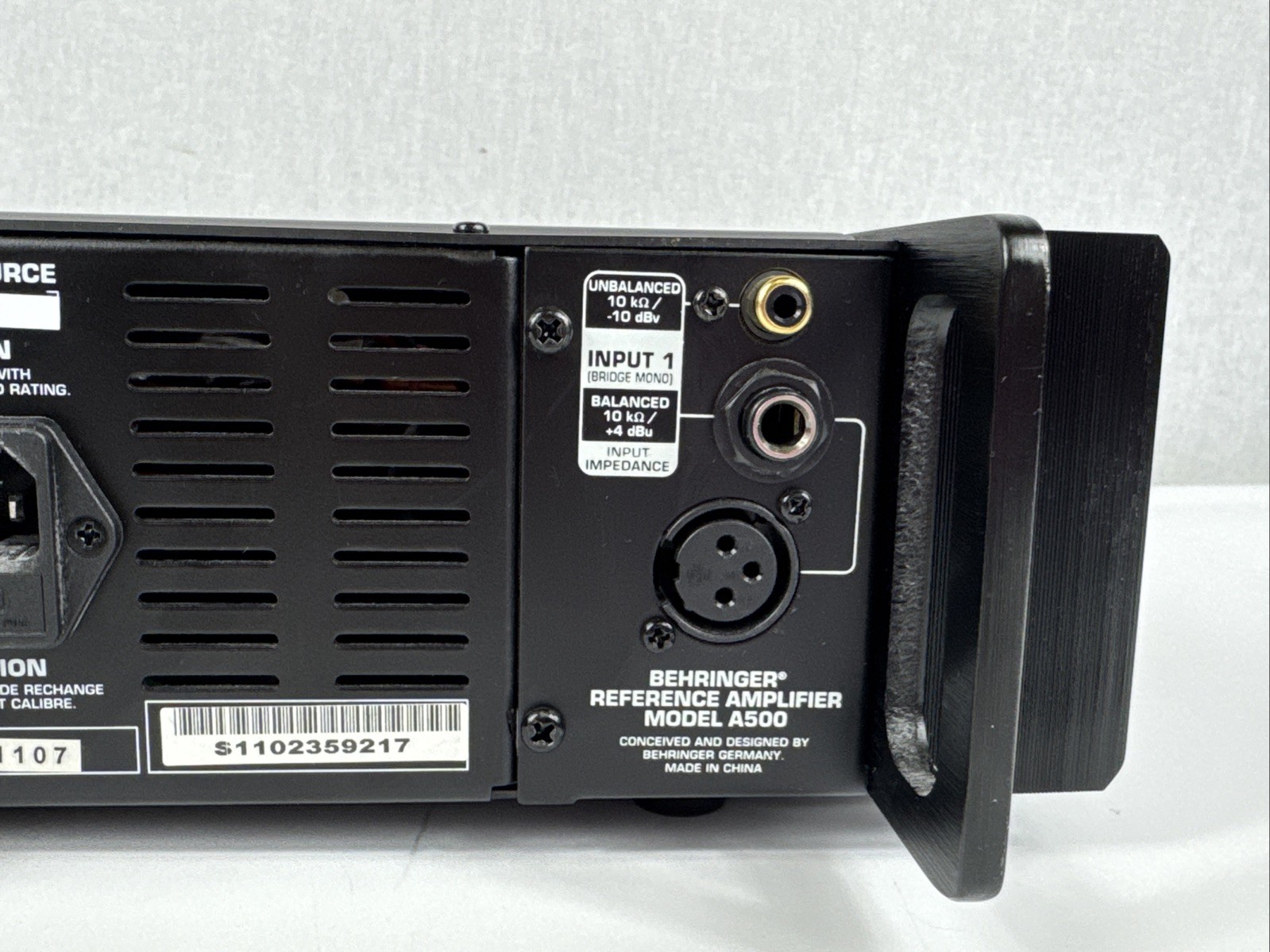 Behringer Reference Amplifier Model A500 Working Used