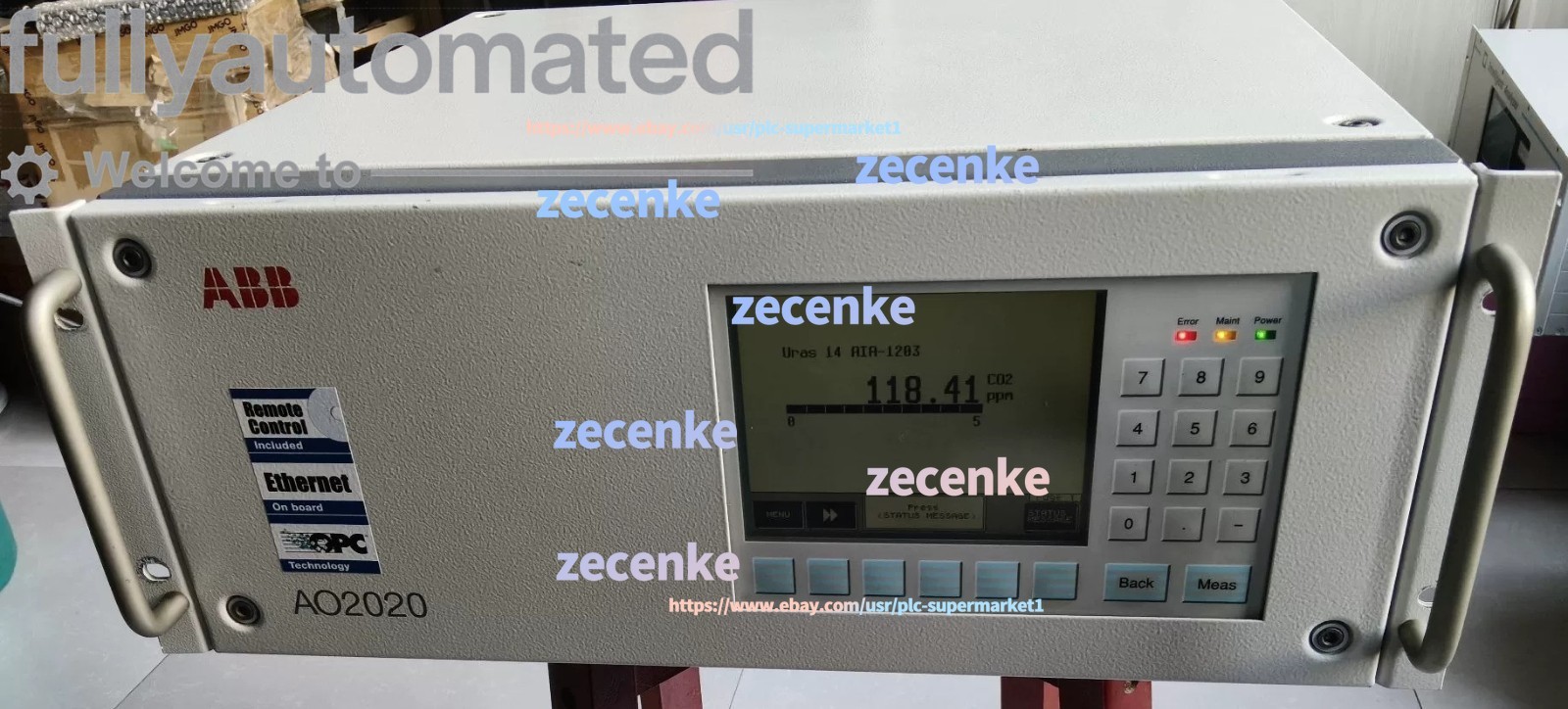 ABB AO2020 Gas Analyzer By DHL or FedEX