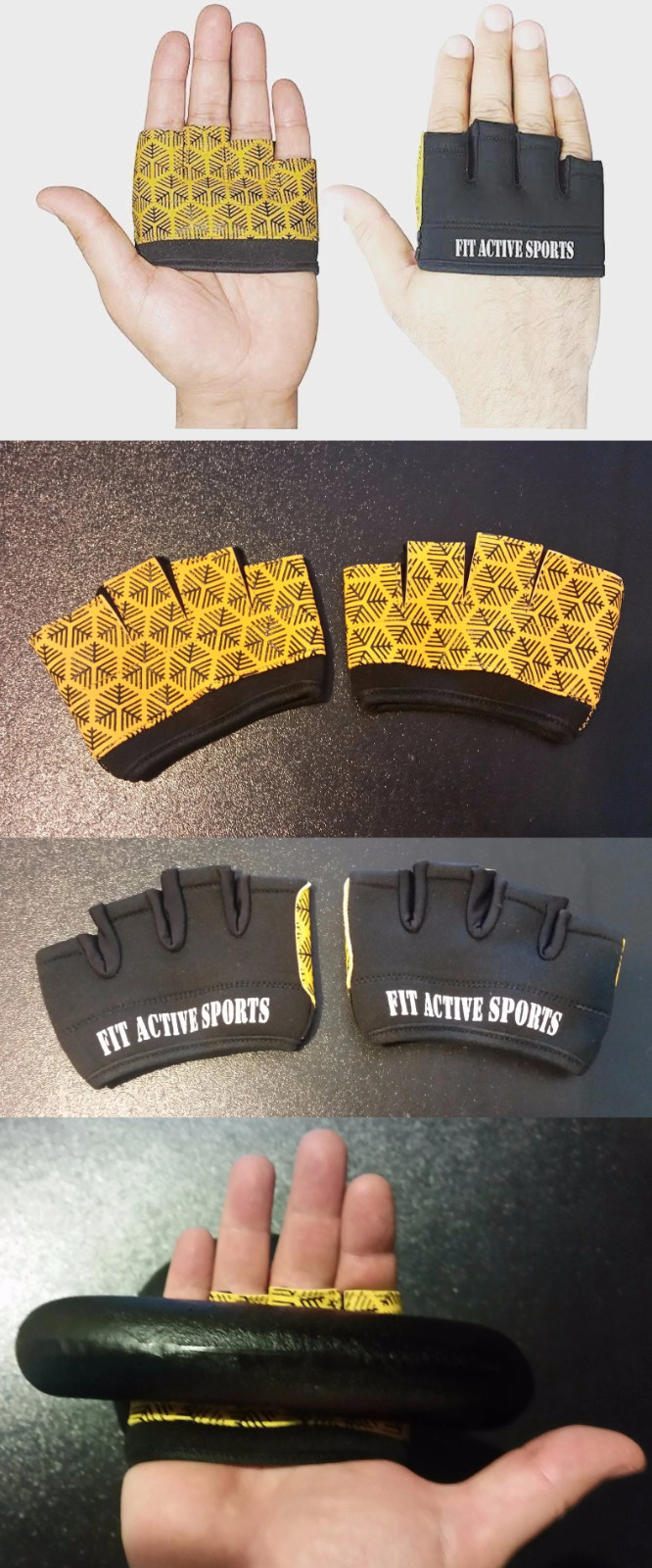 Fingerless Half Gloves for Crossfit & Weightlifting Callus Protection Less Sweat