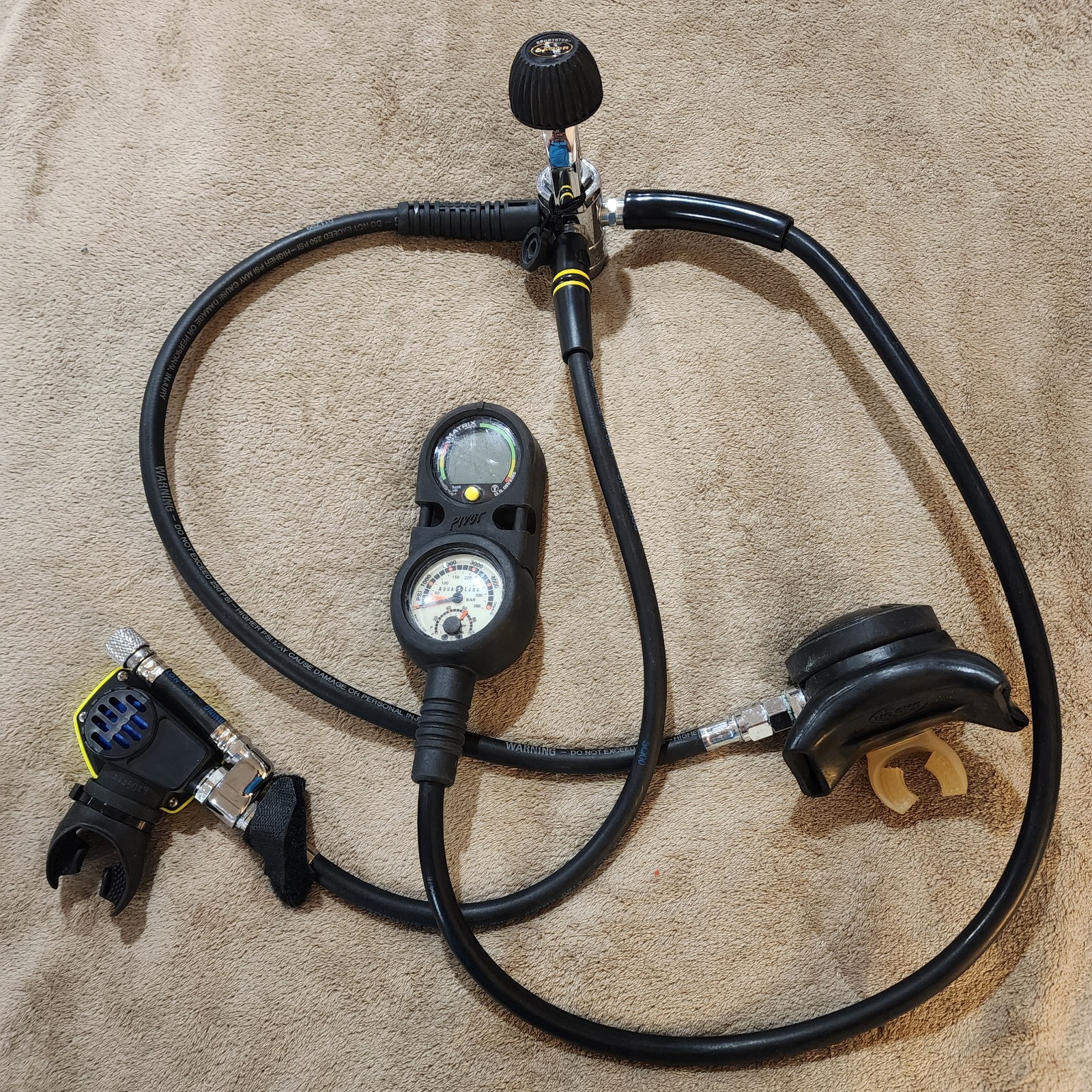 Aqualung Matrix Pivot 1st 2nd Stage Sherwood Octo Scuba Diving Regulator