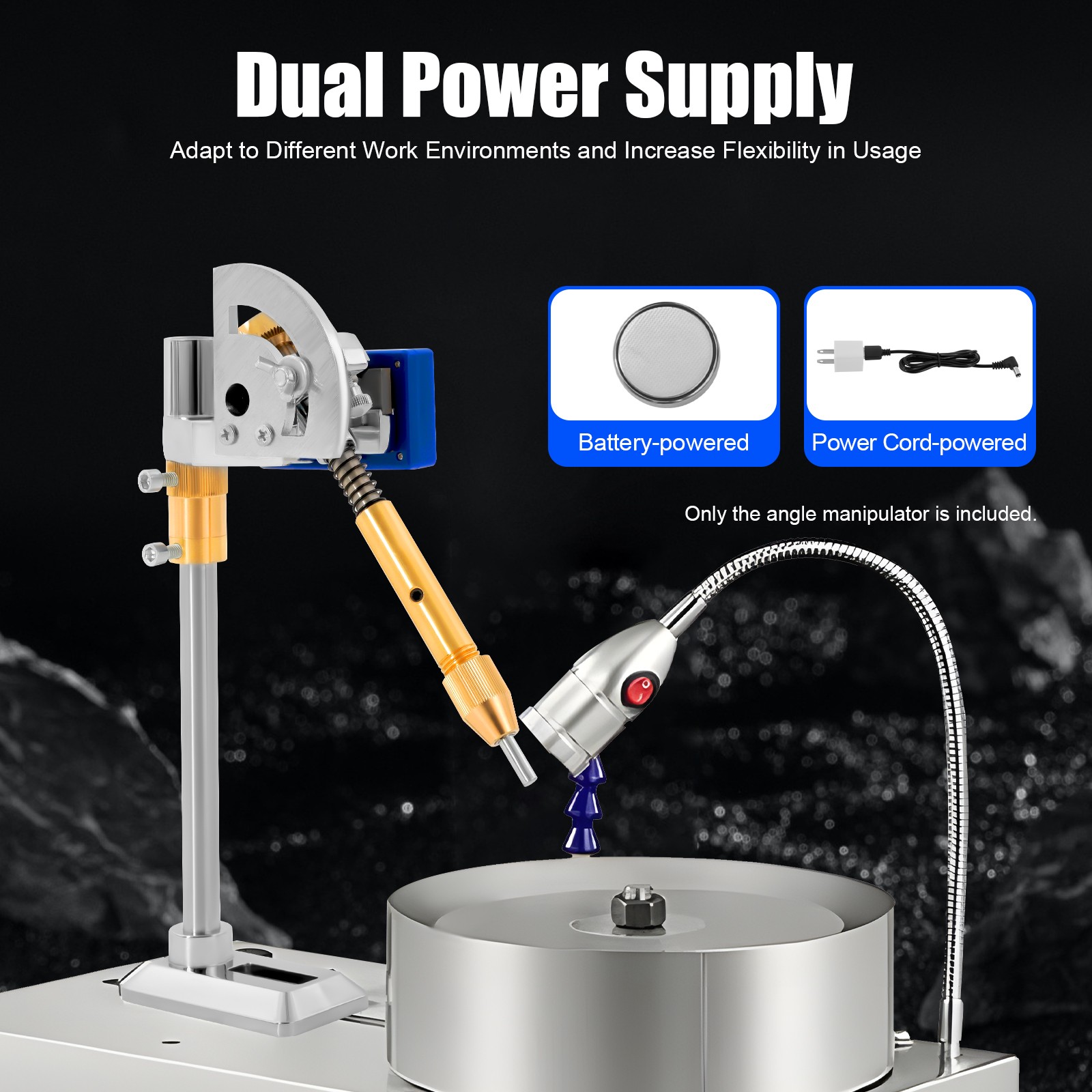 Digital Display Angle Manipulator Gem Faceting Machine Angle Polishing Handle