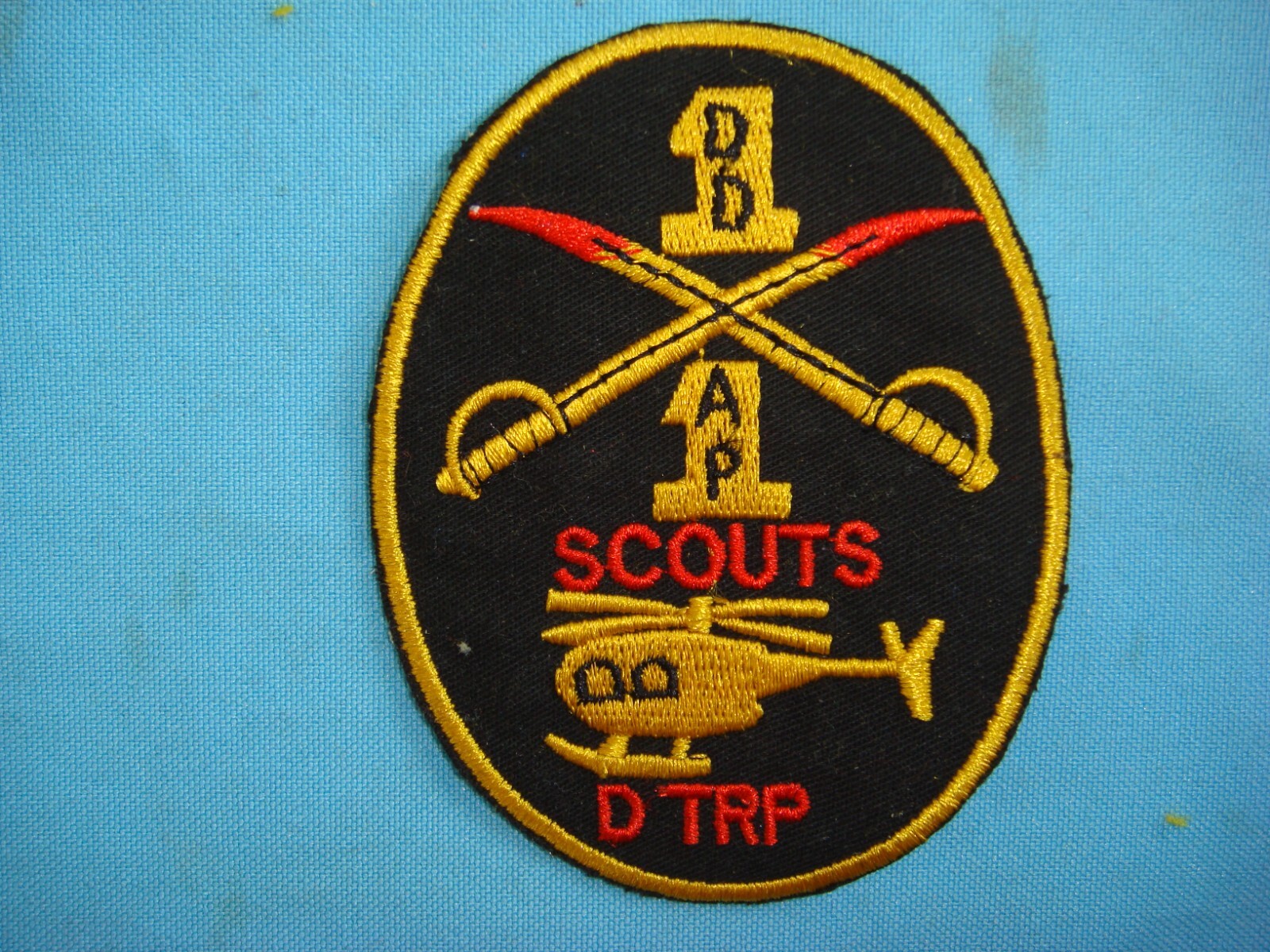VIETNAM WAR PATCH, US D TROOP SCOUTS 1st SQUADRON 1st CAVALRY REGIMENT