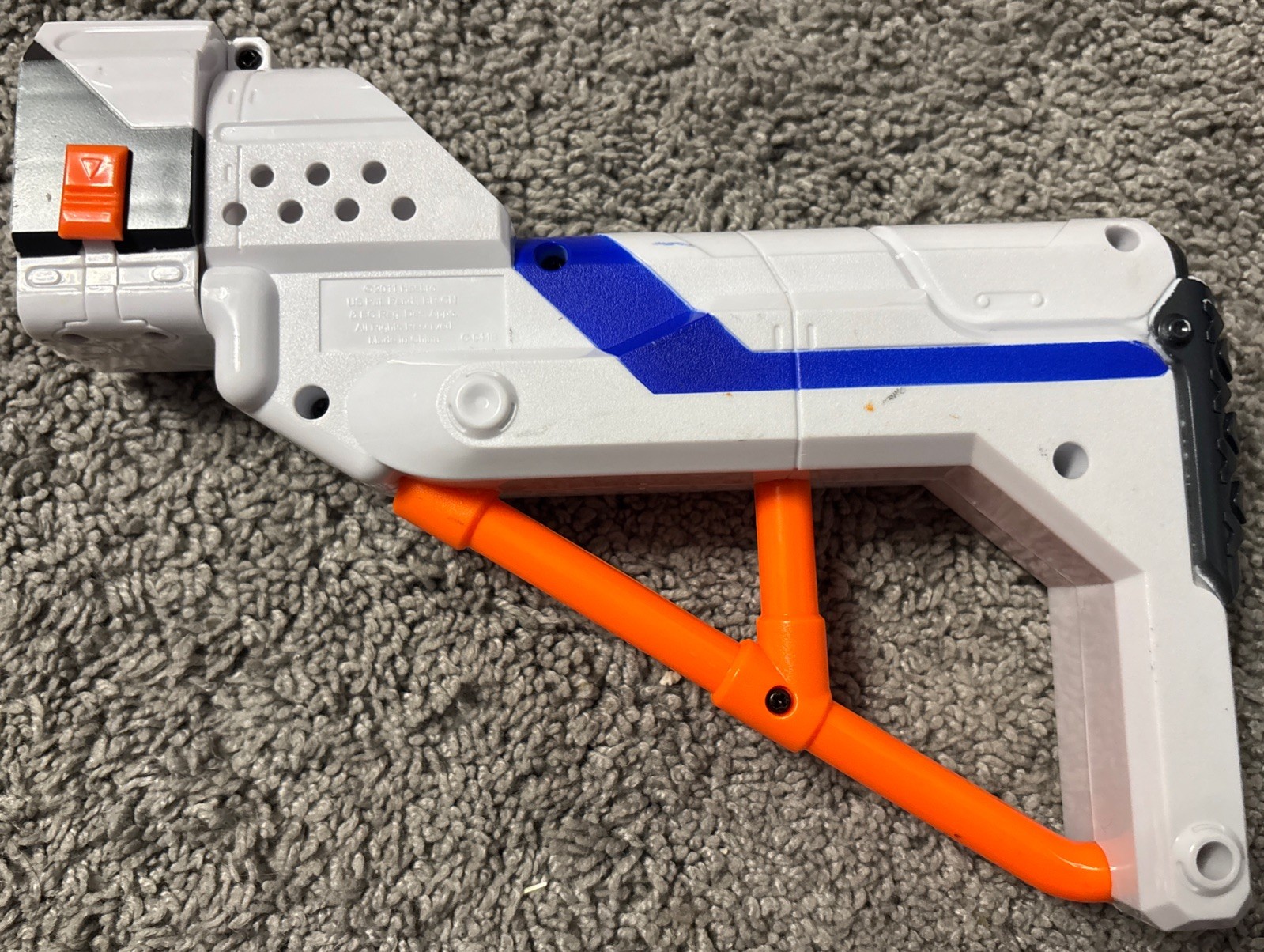 nerf n-strike elite retaliator stock attachment white