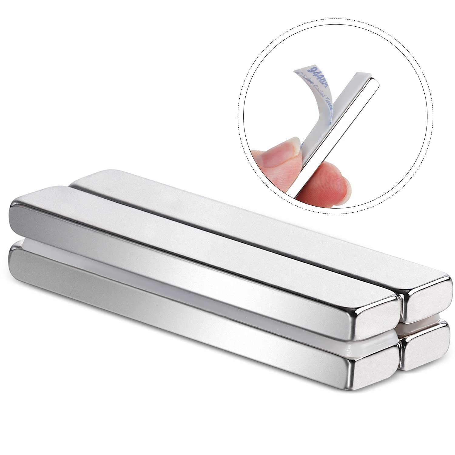 Versatile 12 Pack Neodymium Magnets with Strong Adhesive for Crafts & Workspaces