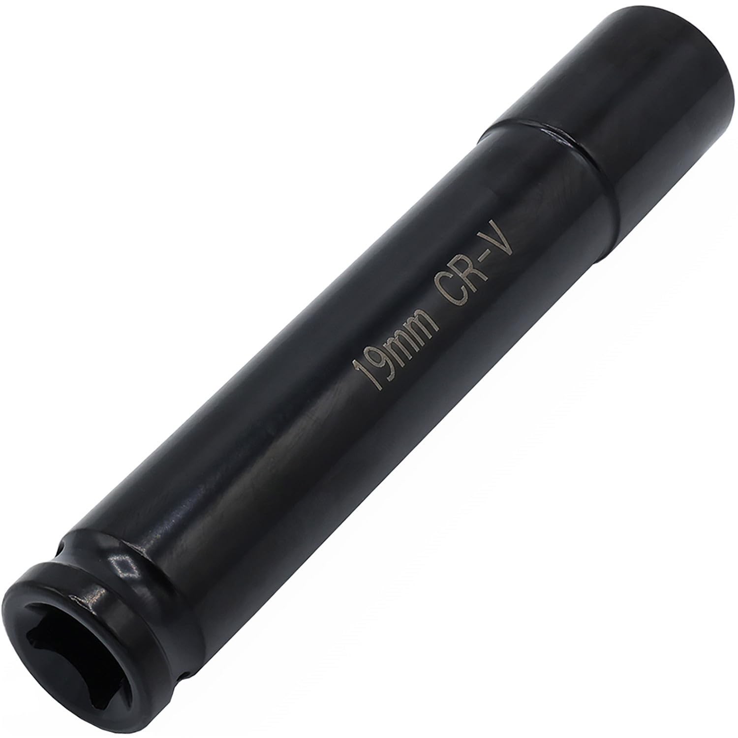 Deep Impact Socket 1/2" Drive 19mm 6-Point Heat-Treated CR-V Steel - Extra Long