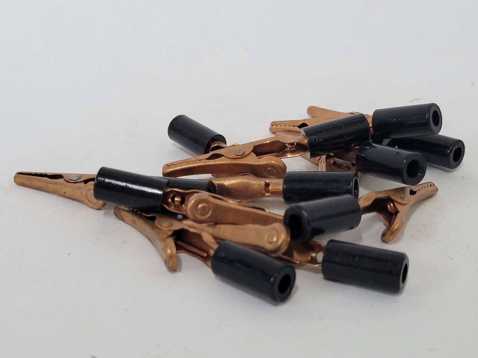 12X Solid Copper Alligator Clips