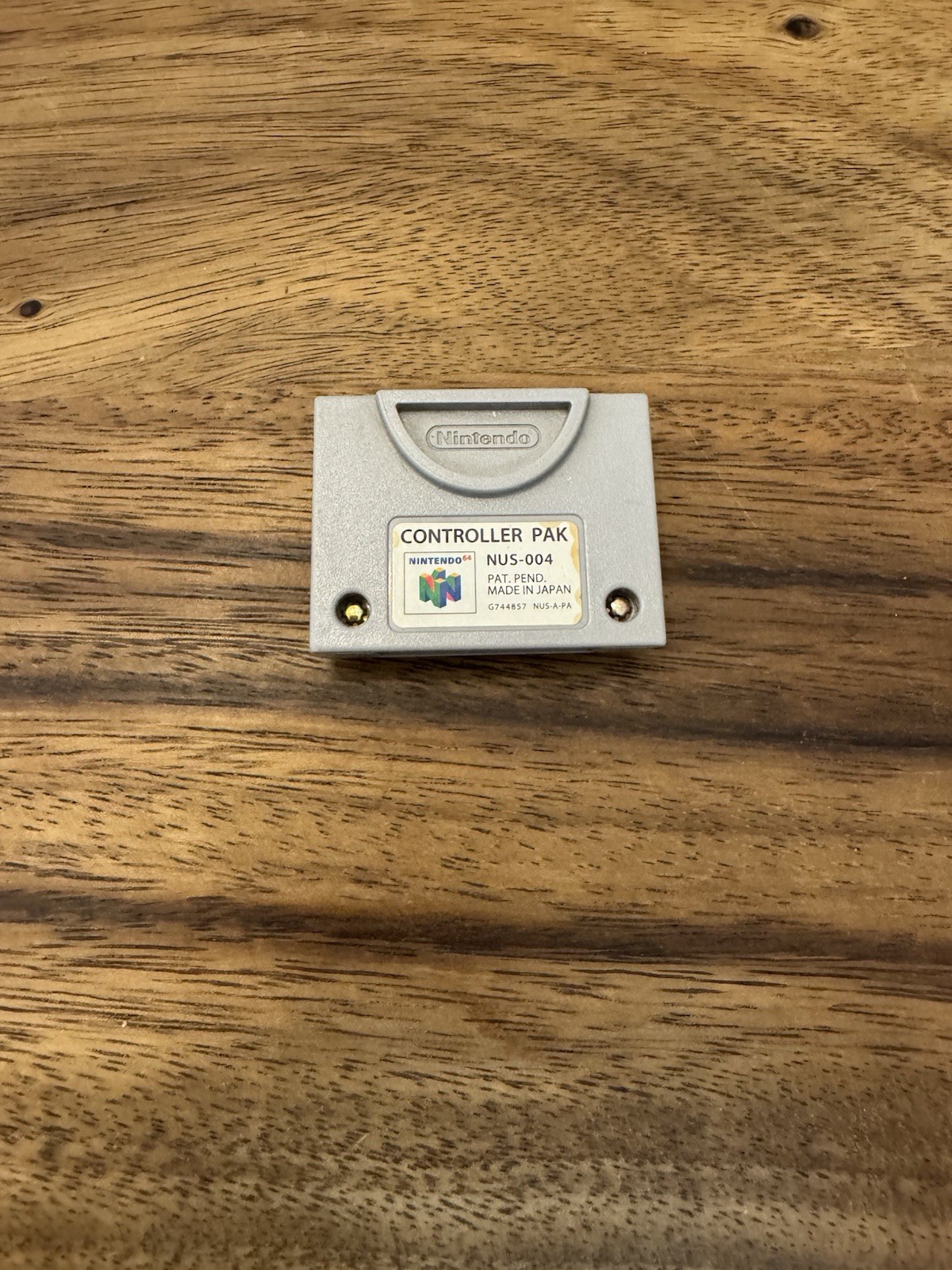 1x N64 Controller Pak NUS-004 OEM Official Nintendo 64 Memory Card-Tested