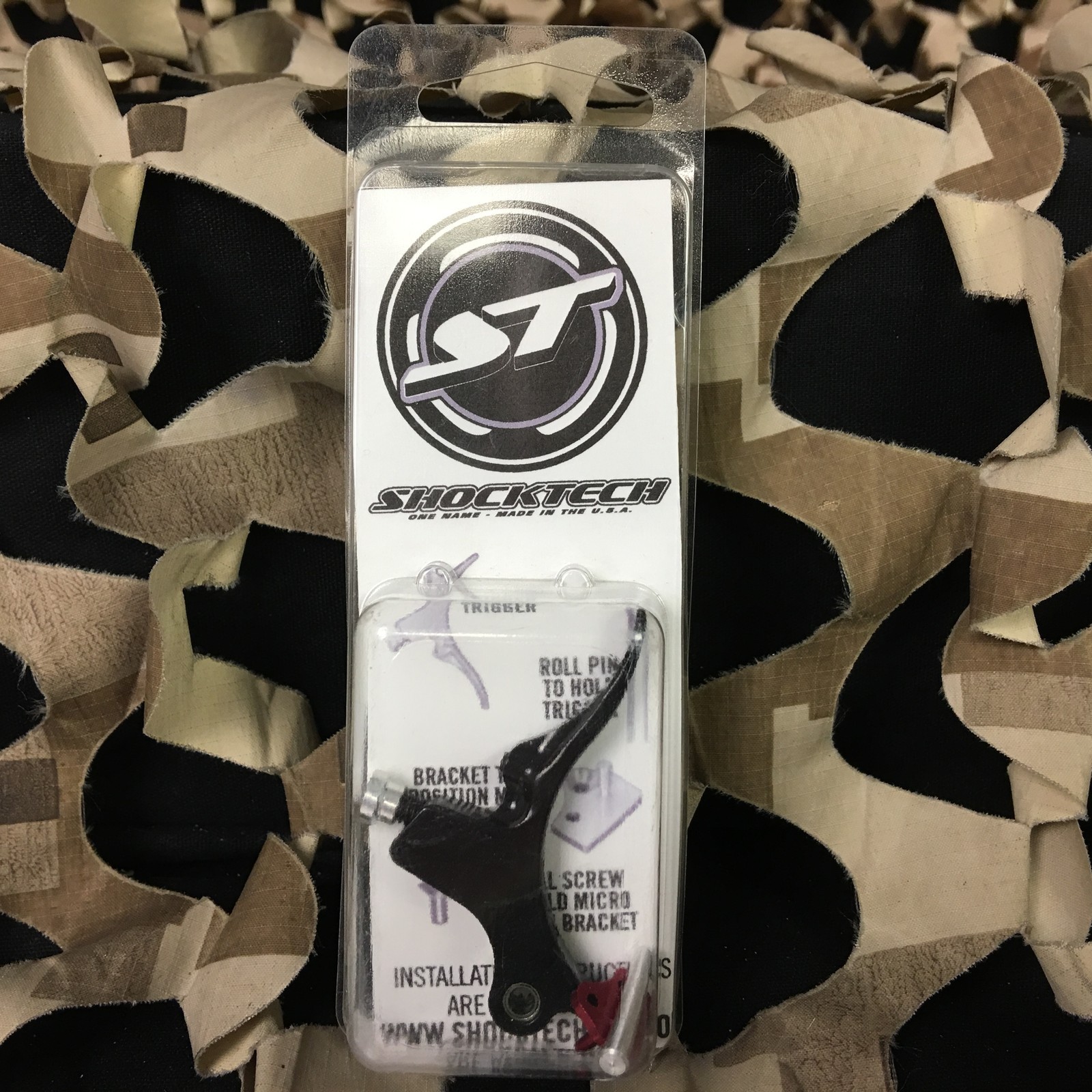 NEW Shocktech Proto Rail Roller Bearing Paintball Marker Trigger - Black