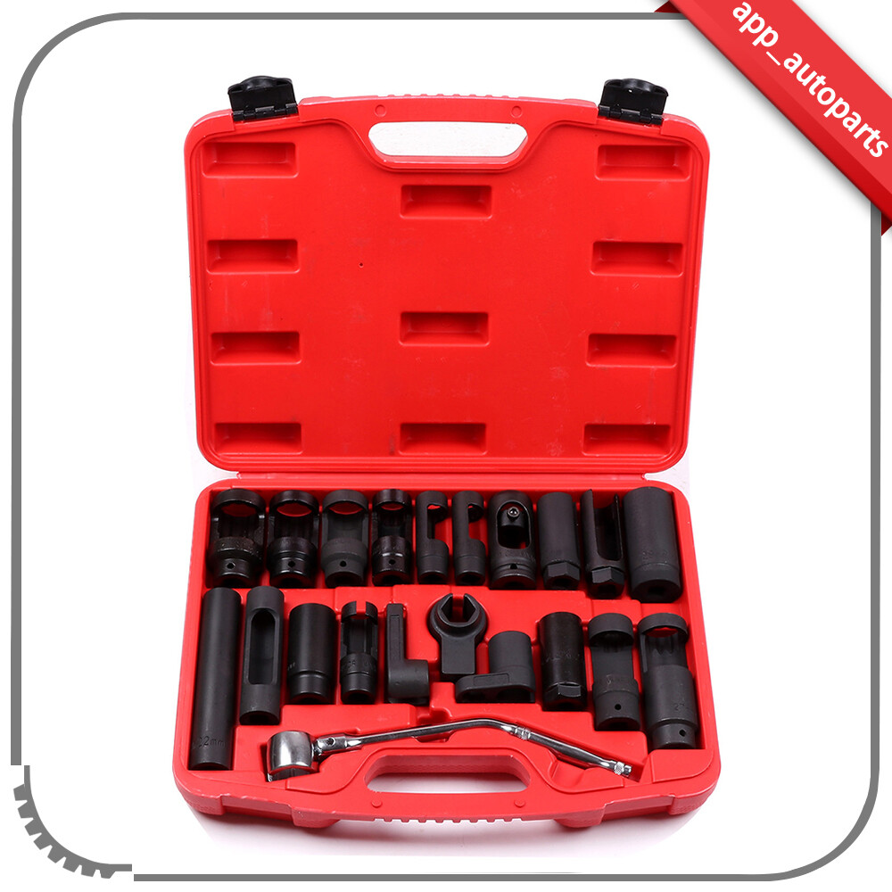 21PC OXYGEN SENSOR CRV SOCKETS AUTOMOTIVE VACUUM SWITCH SENDING OFF SET OF TOOL