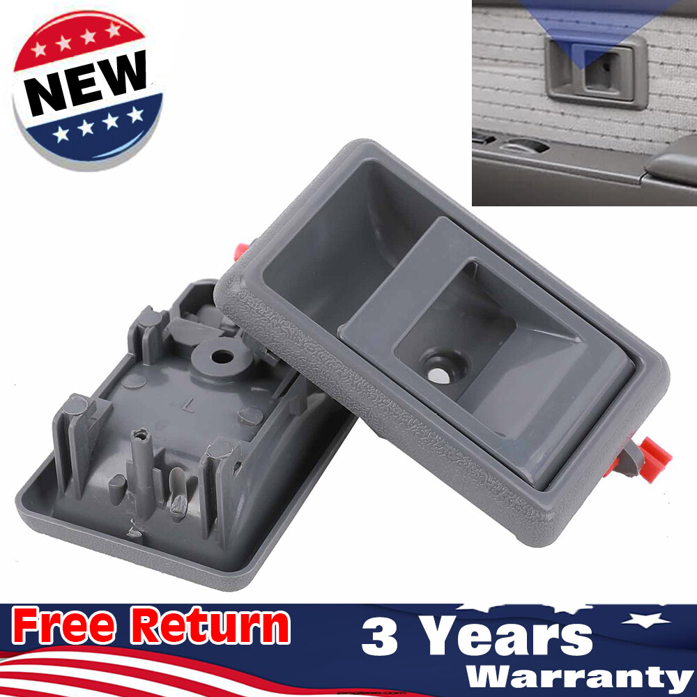 Door Handle Inner Indoor Left Right for 1995-2000 Toyota Tacoma Gray Free Return