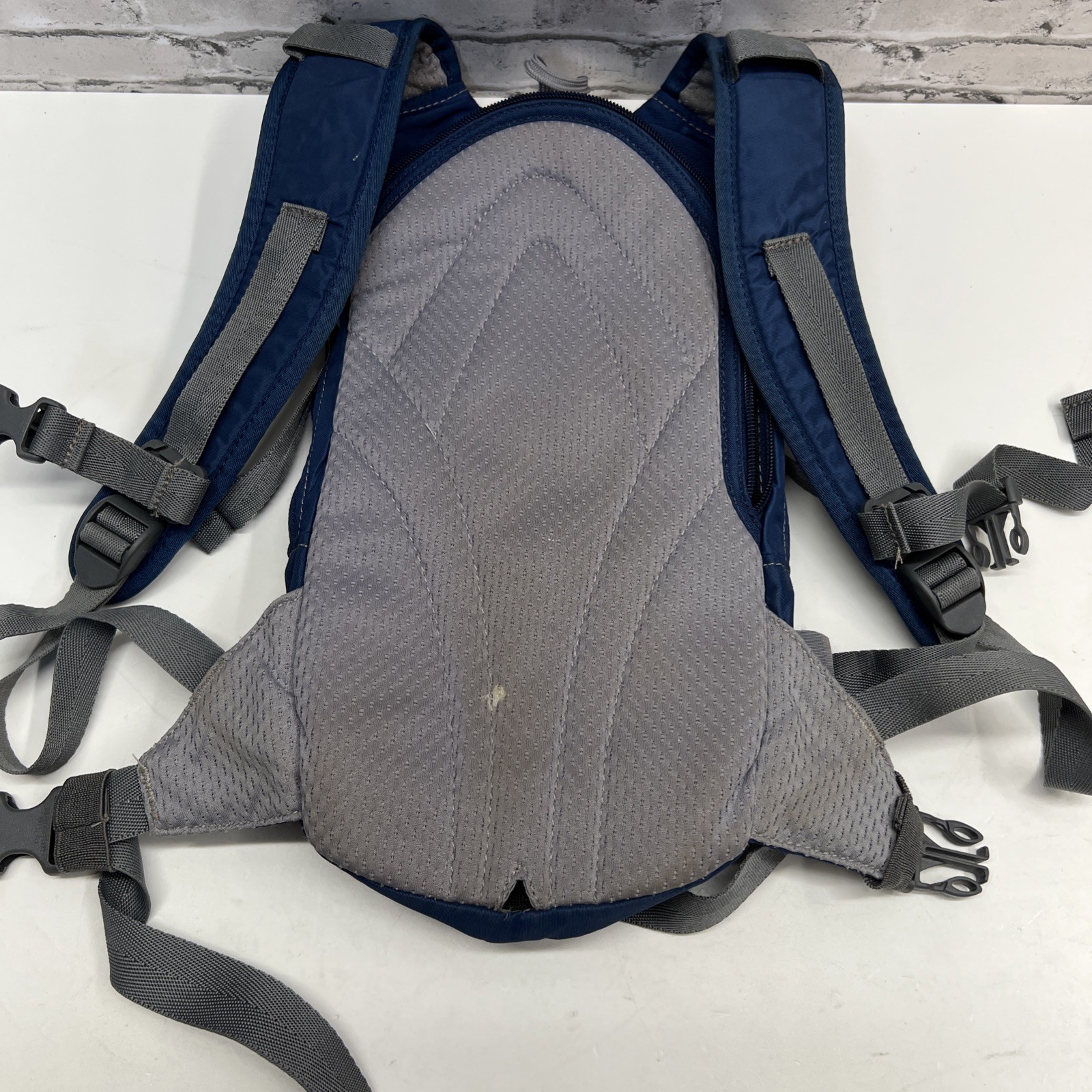 CamelBak Mini M.U.L.E. Kids Hydration Backpack 50 oz Blue/gray With Bladder