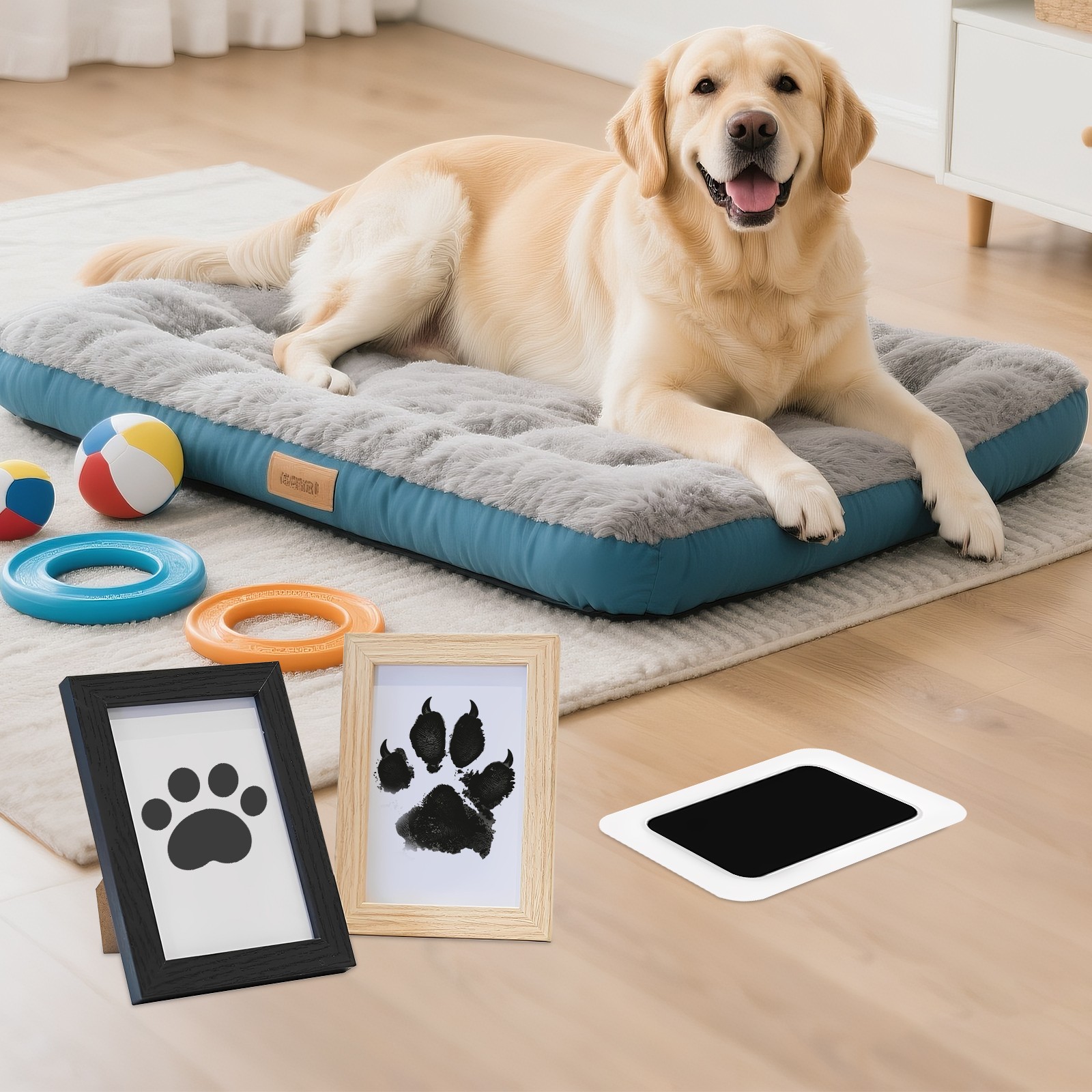 Freestanding Paw Print Kit Free of Ink, Paw Print Kit for Cats, Dogs, or Babies