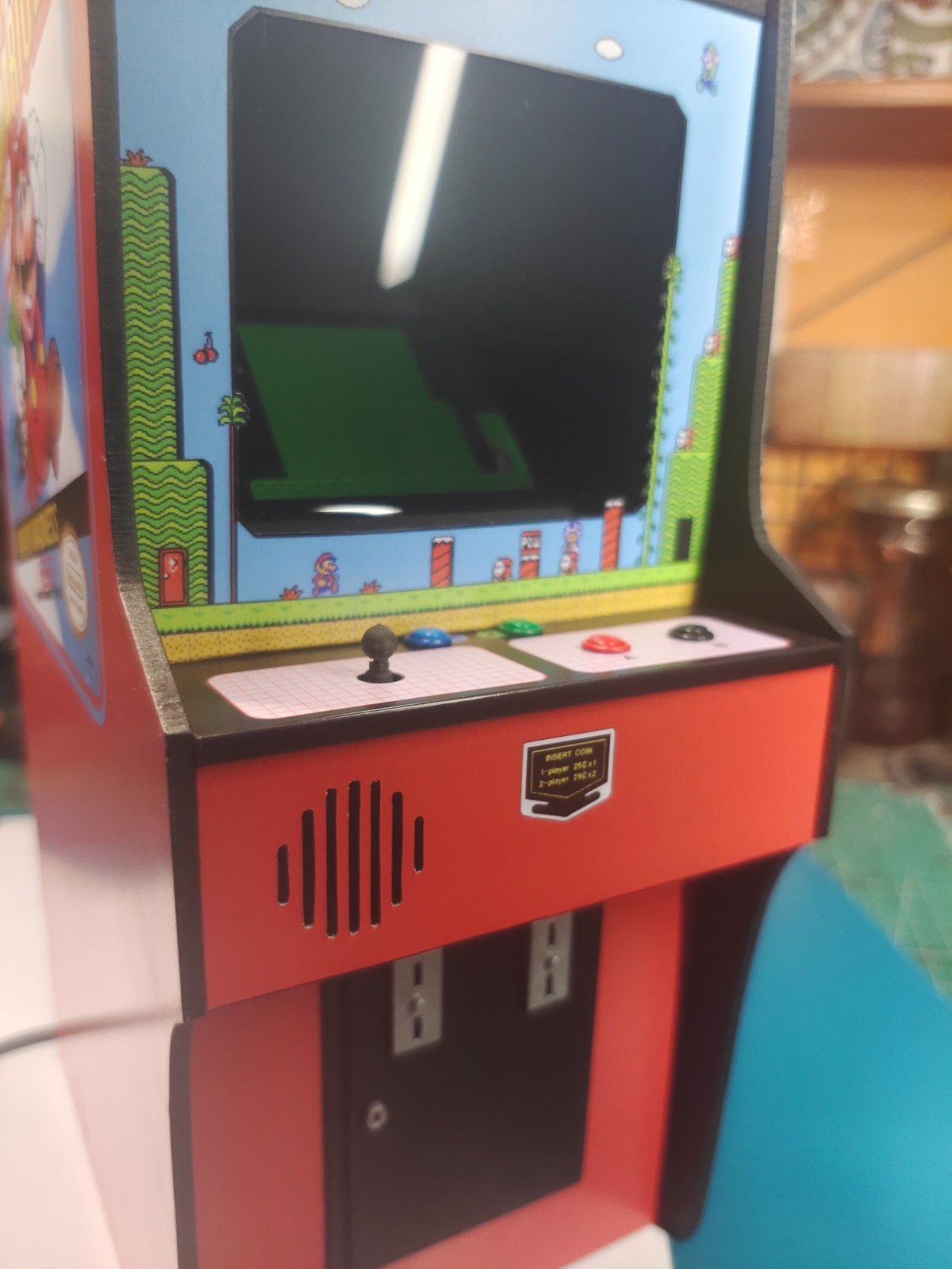 Super Mario Bros 2, 1/6 scale mini working arcade cabinet.