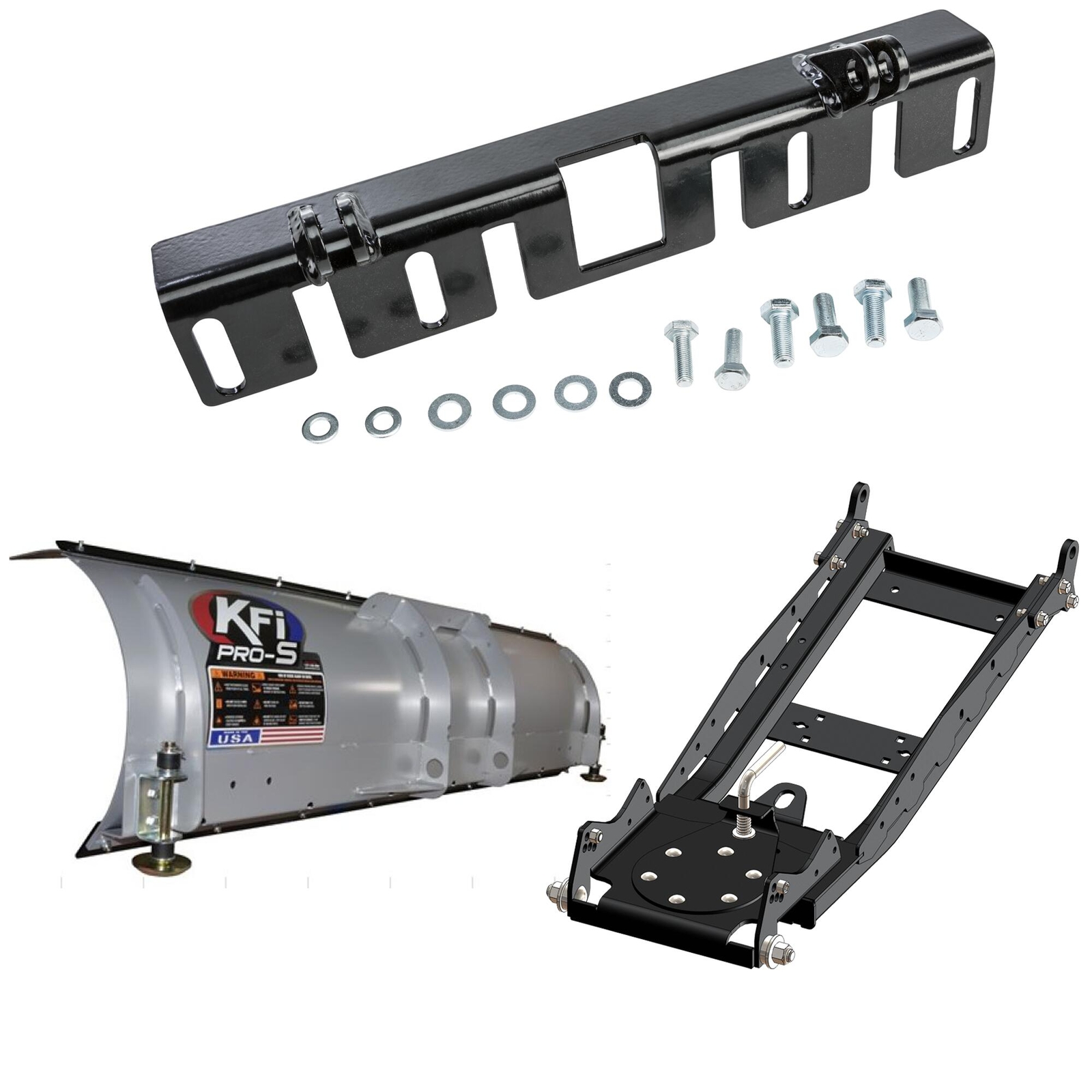 KFI Plow Kit 66" For Kubota RTV1140 (with Front 2? Receiver) 09-Current (Stee