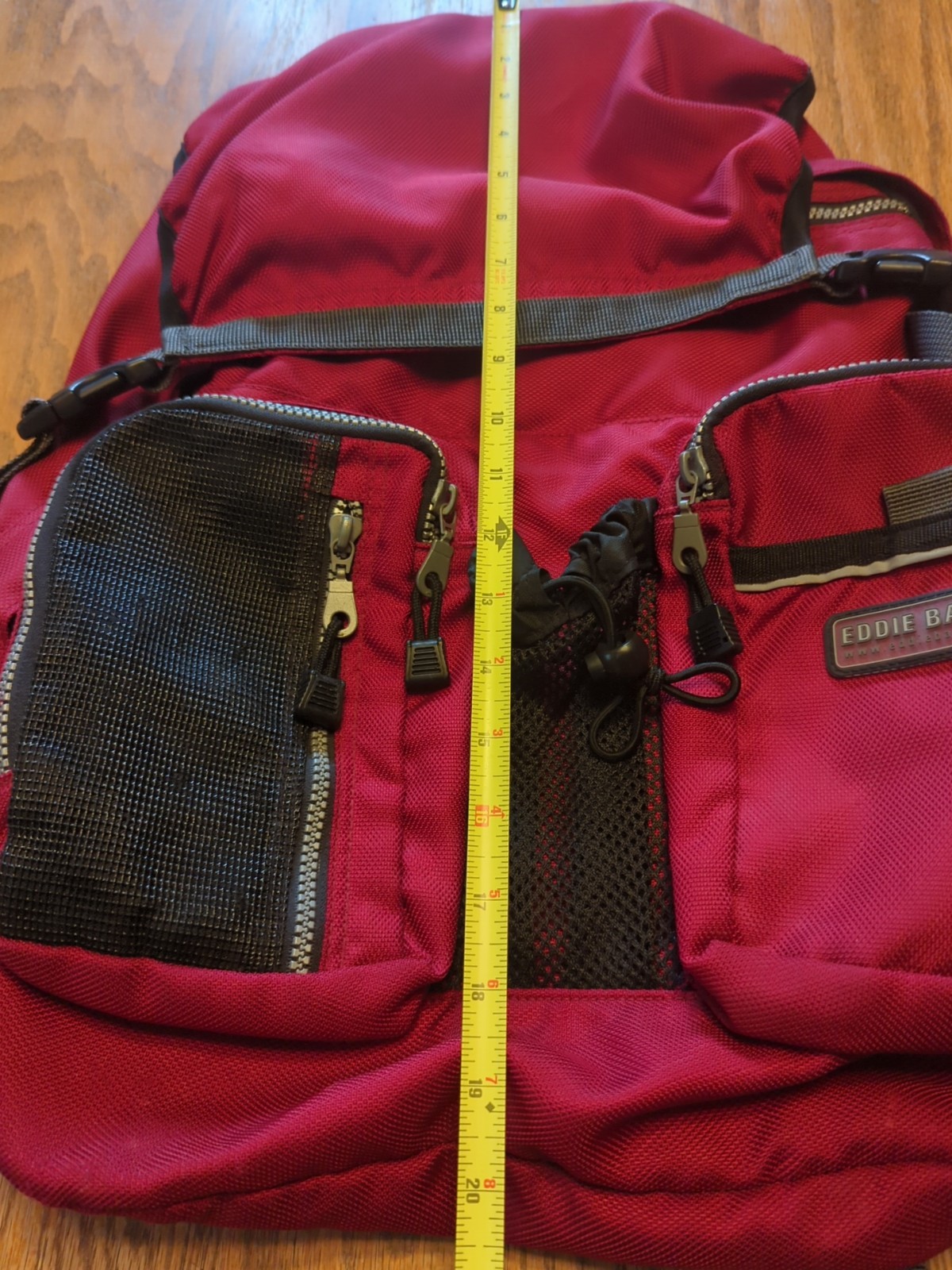 Eddie Bauer EBTEK Backpack EB1920 Red & Black Outdoors Large