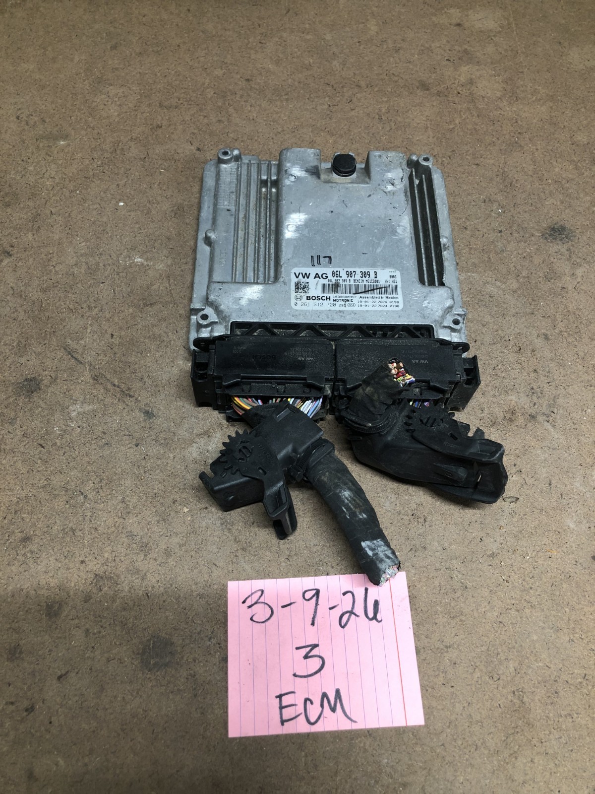 2018-21 Volkswagen Tiguan Engine Control Module Computer ECM ECU PCM 06L907309B