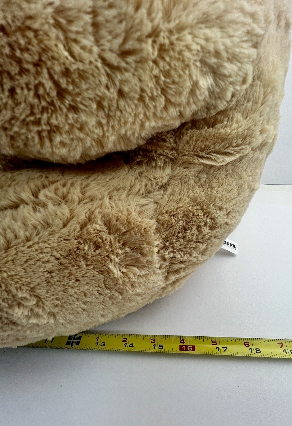 GOFFA BEAR CHAIR For Kids Or Pets NEUTRAL SOFT PLUSH MATERIAL, NWOT