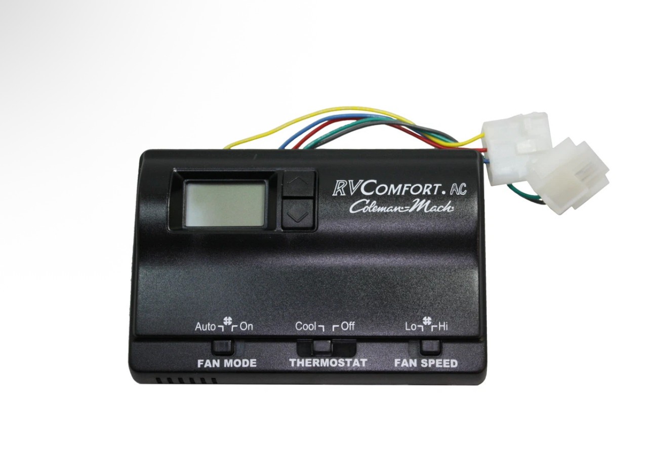 Coleman Air Conditioner Thermostat, Cool Only, Black, With Plug, 8330-3462