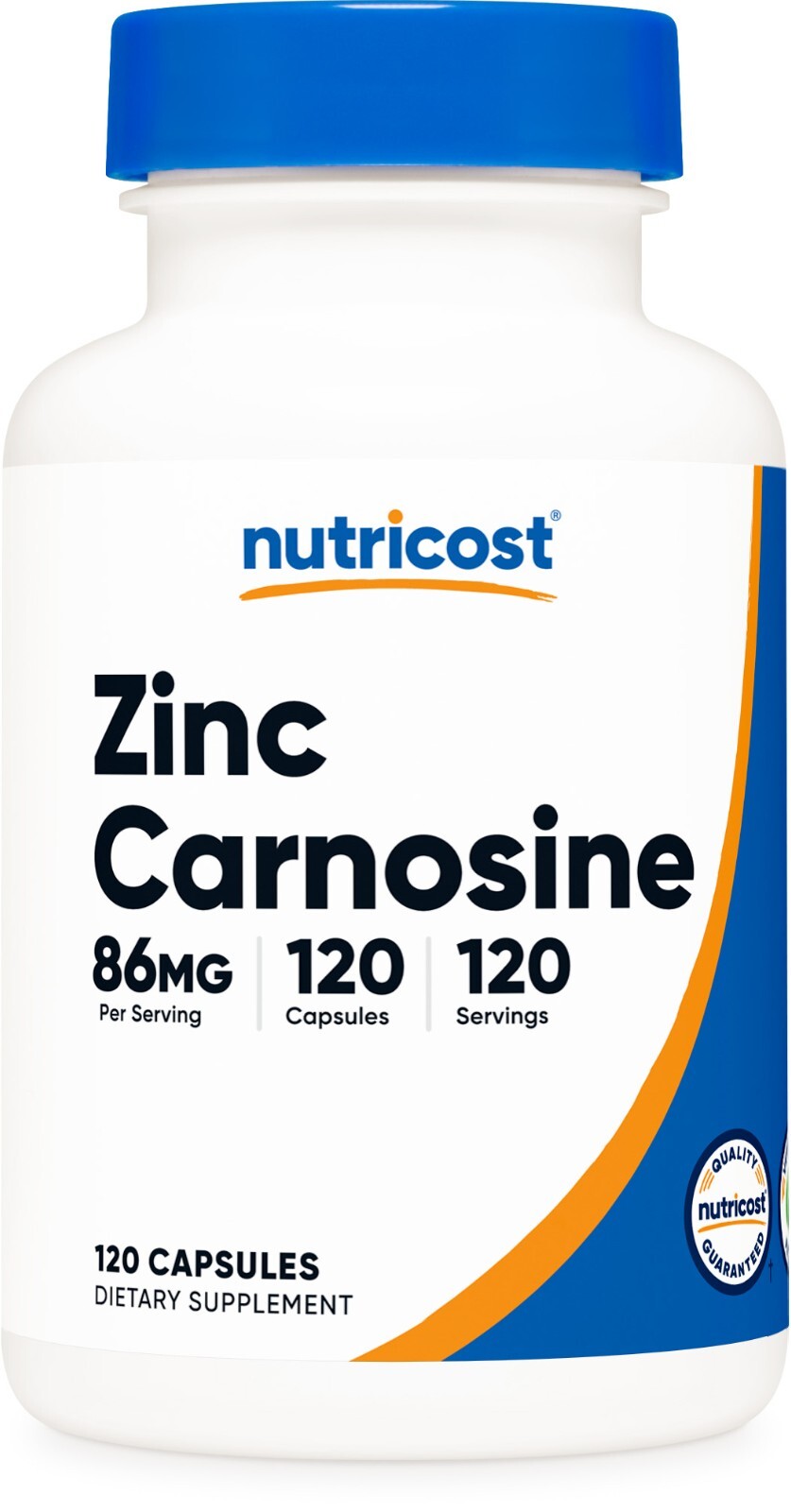 Nutricost Zinc Carnosine 86mg, 120 Capsules - Non-GMO, Gluten Free Supplement