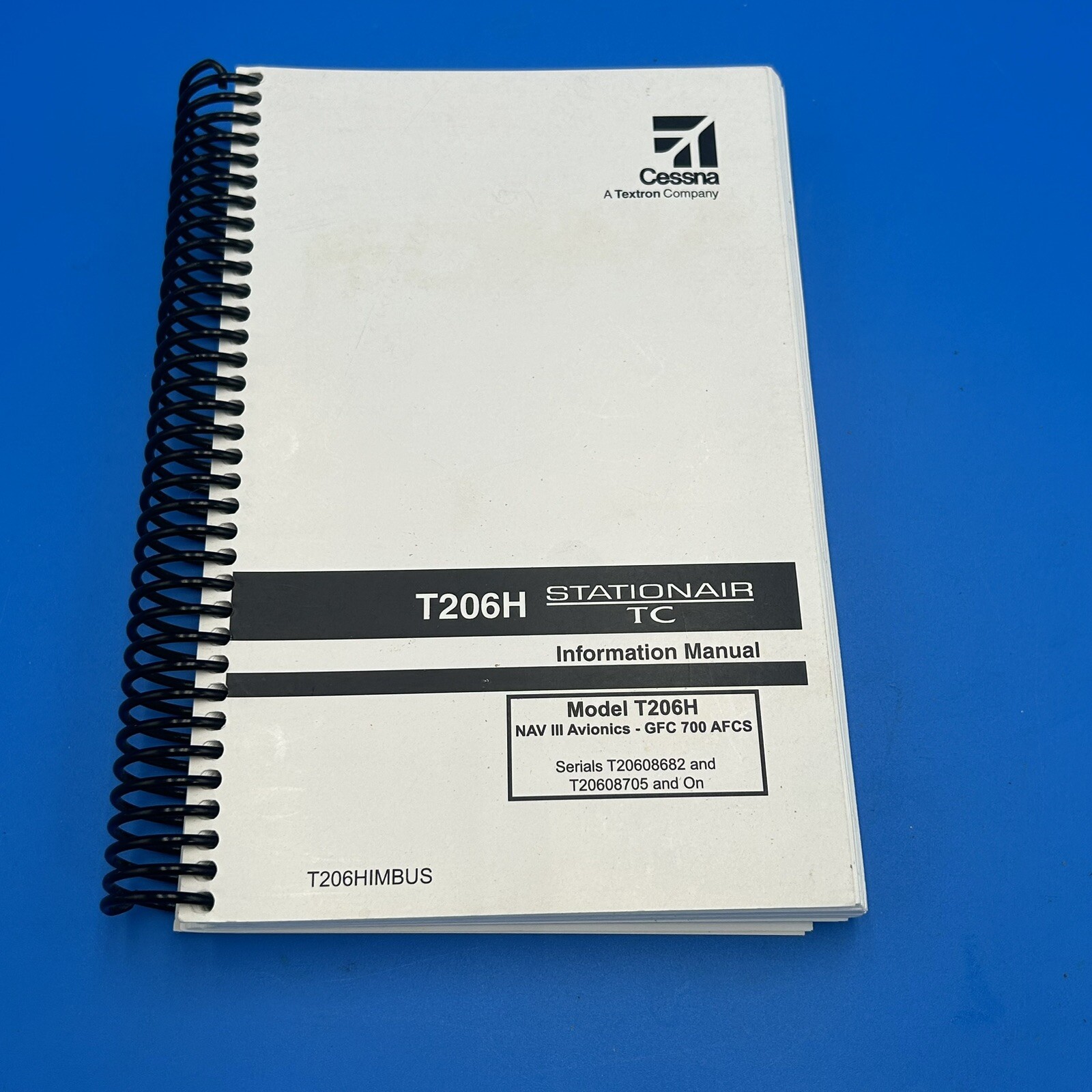 Cessna Turbo Stationair TC Information Manual T206H GFC-700 1st Revision 2007