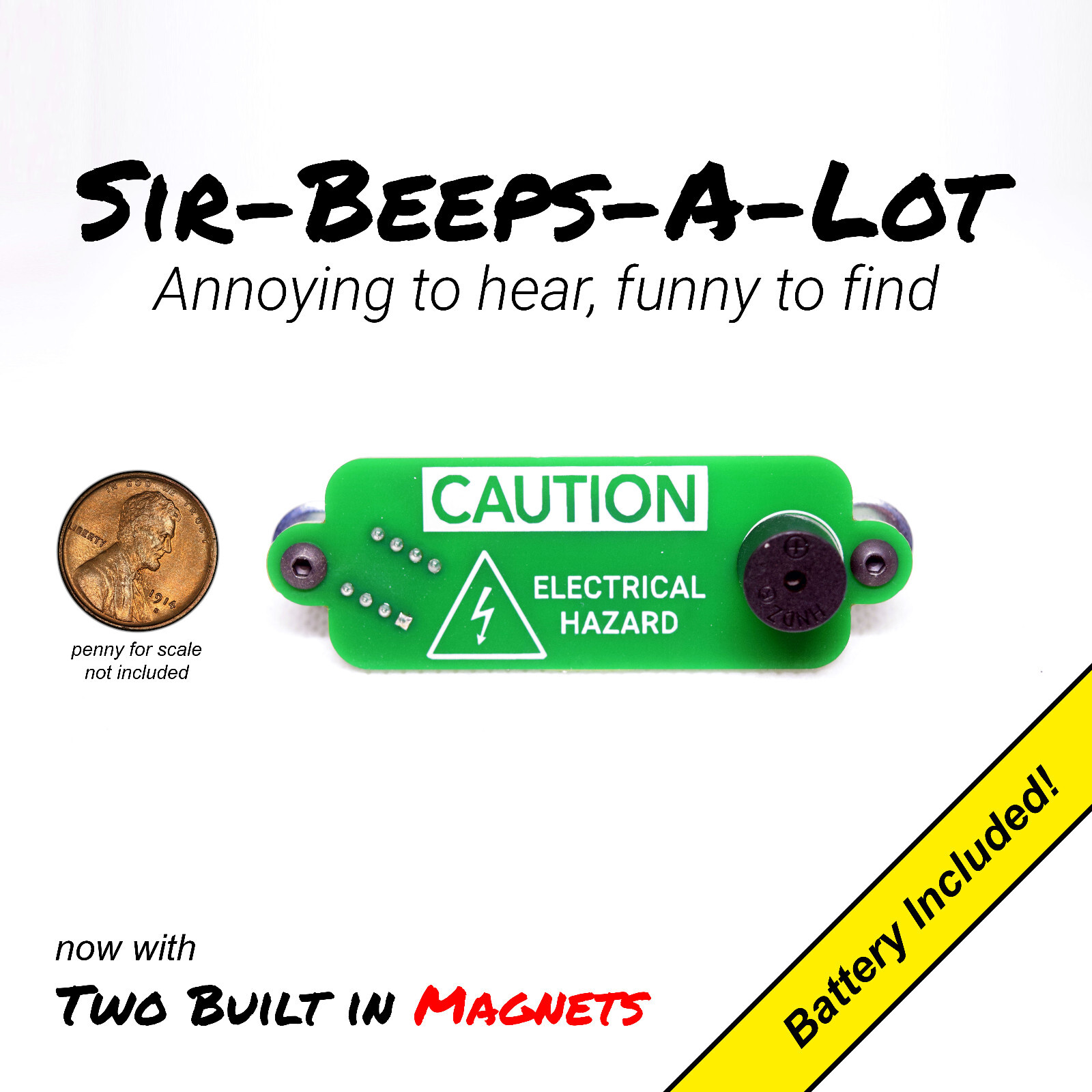Annoying Beeping Office Prank Joke Noise Maker Annoy-A-Tron Cricket w/ Magnets