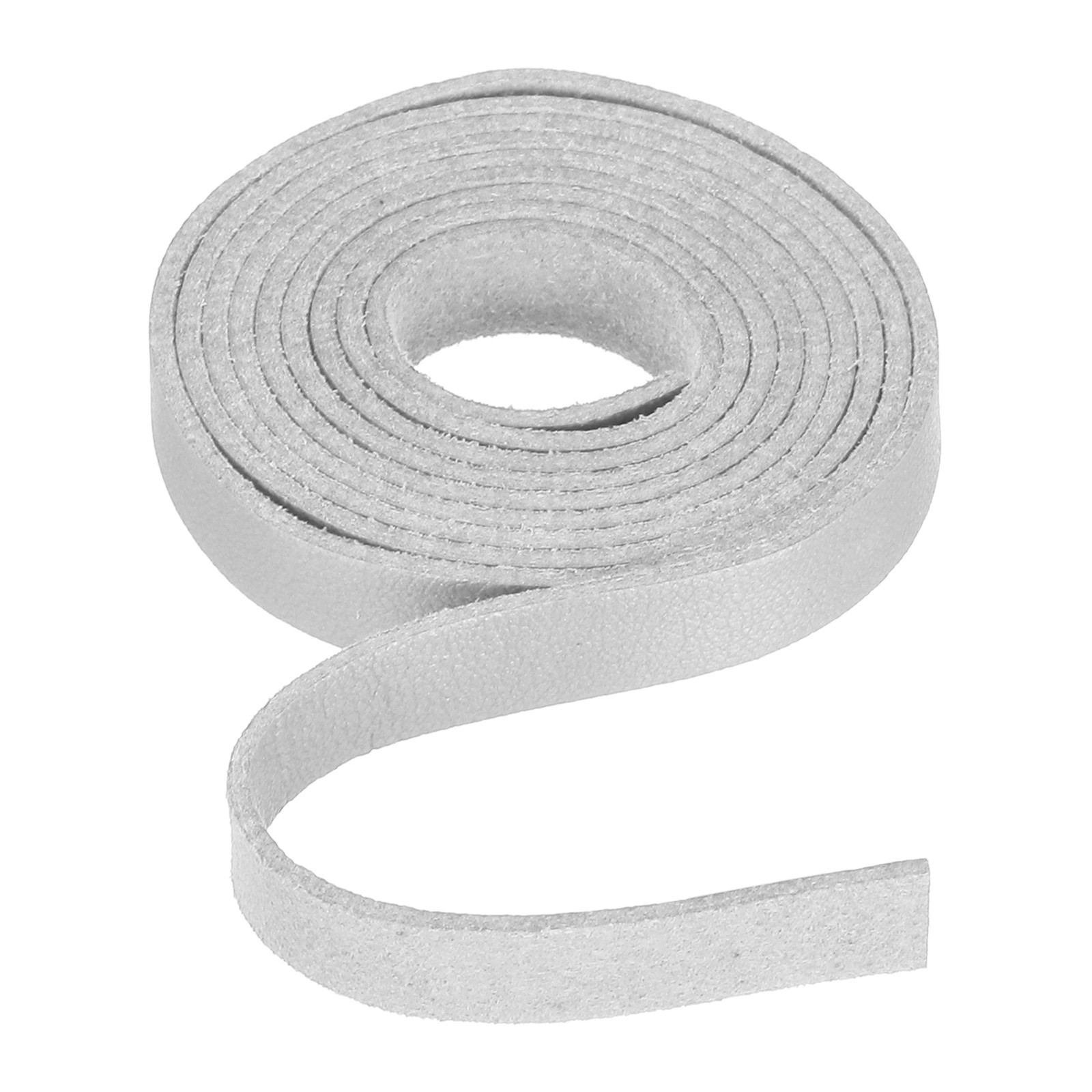 Flat Leather Cord 39 Inch 8mm ,[for Jewelry Making] -1m/Silver